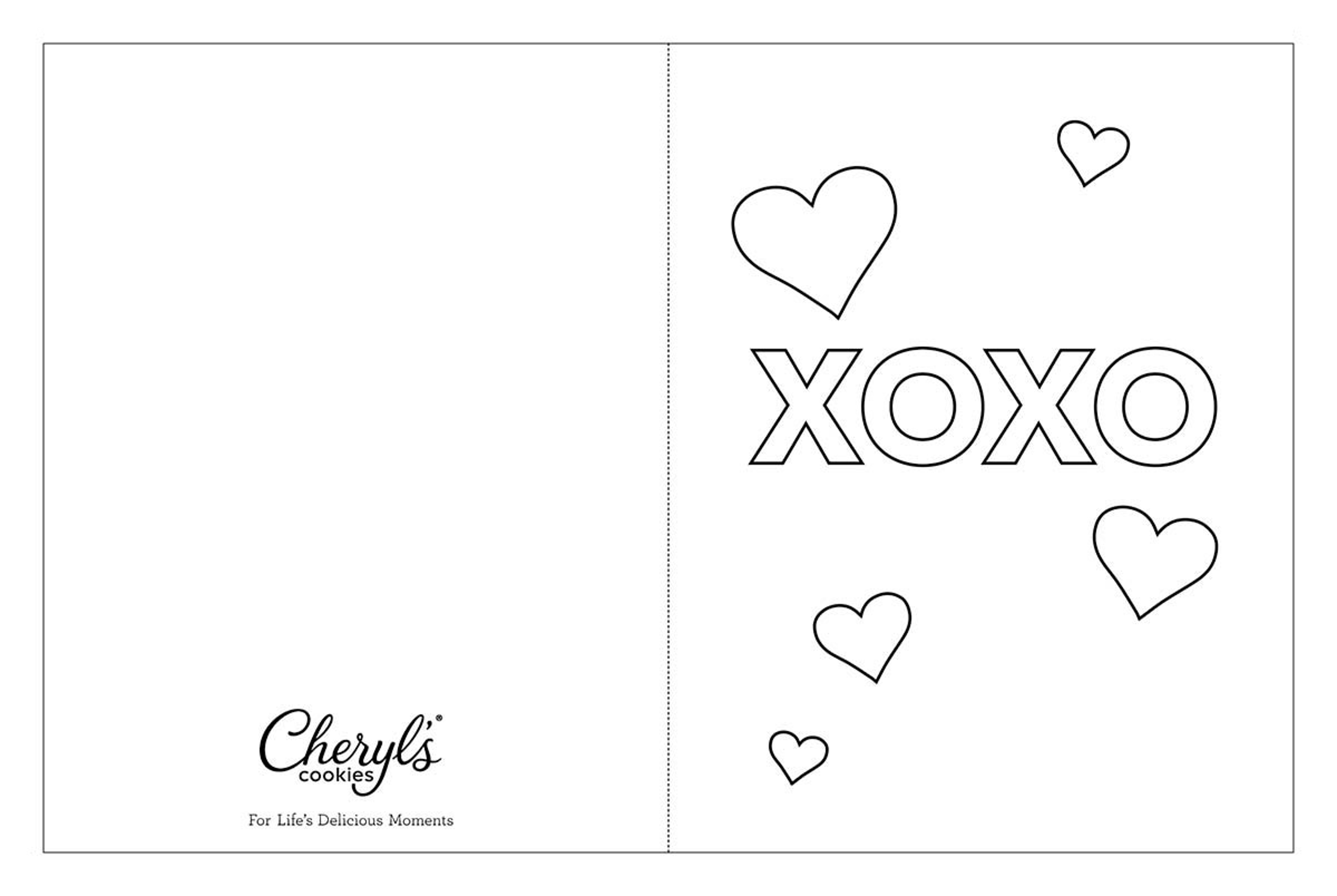 Free Printable Valentines Day Coloring Cards