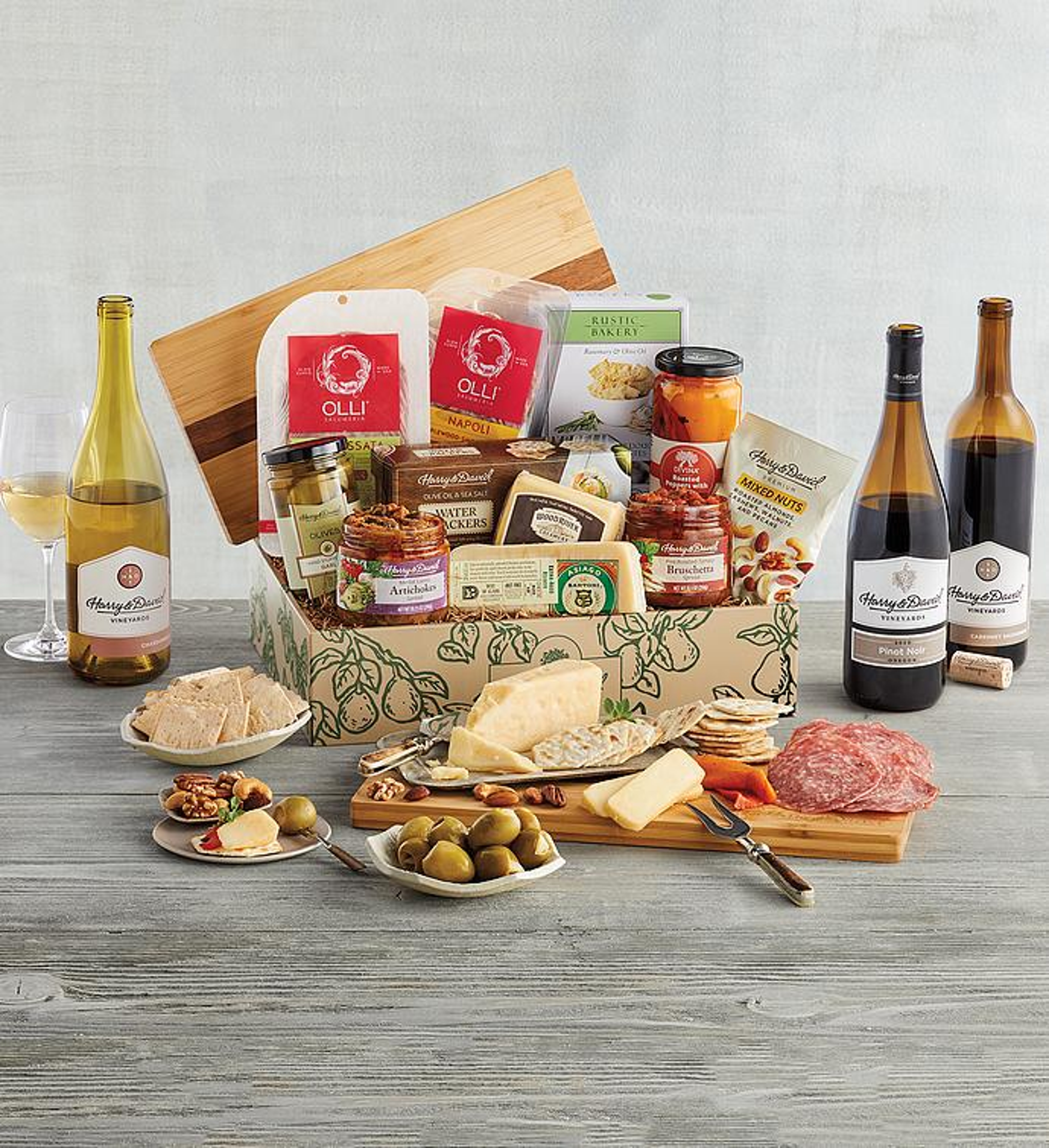 birthday gifts for men deluxe antipasto assortment with wine