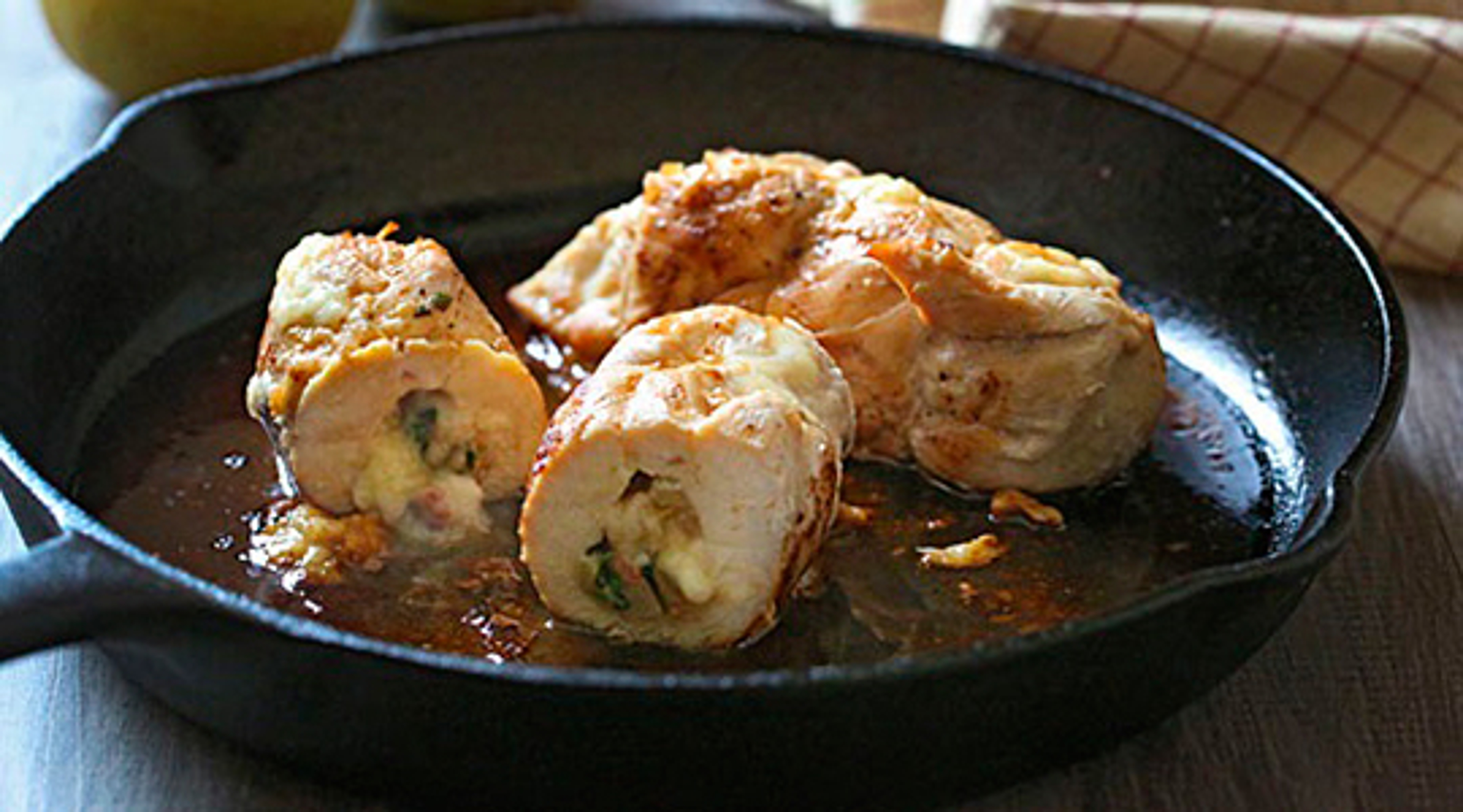 Stuffed Chicken Breast with Pears and Brie by Gina Homolka of Skinnytaste