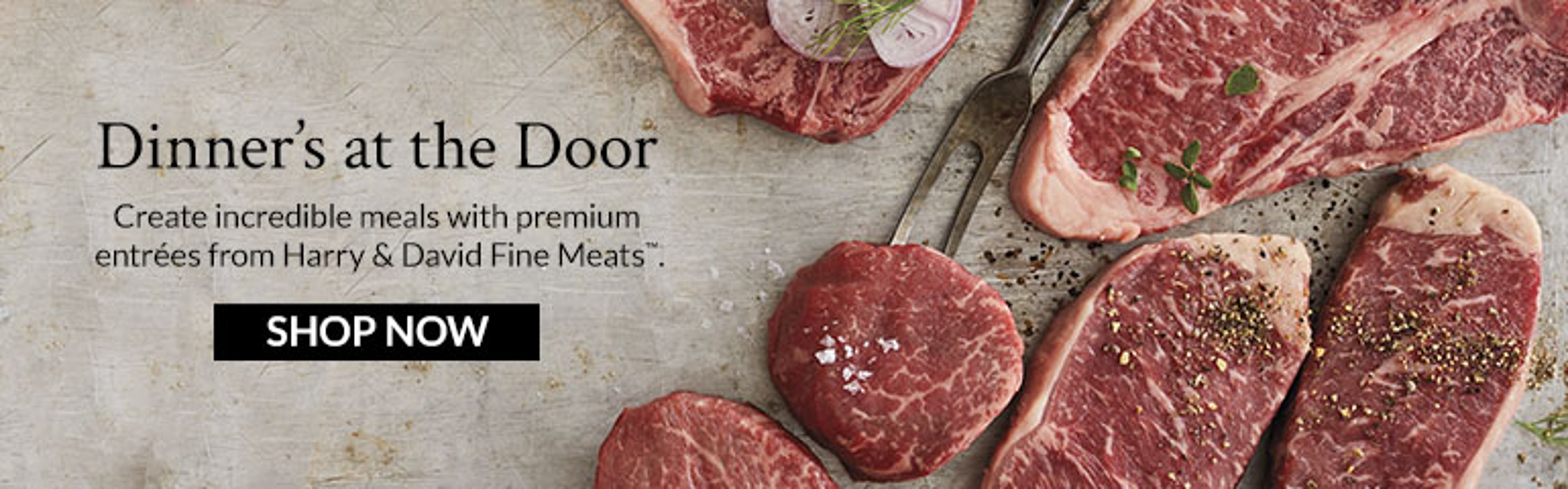 Dinner's at the Door Meat Collection Banner Ad