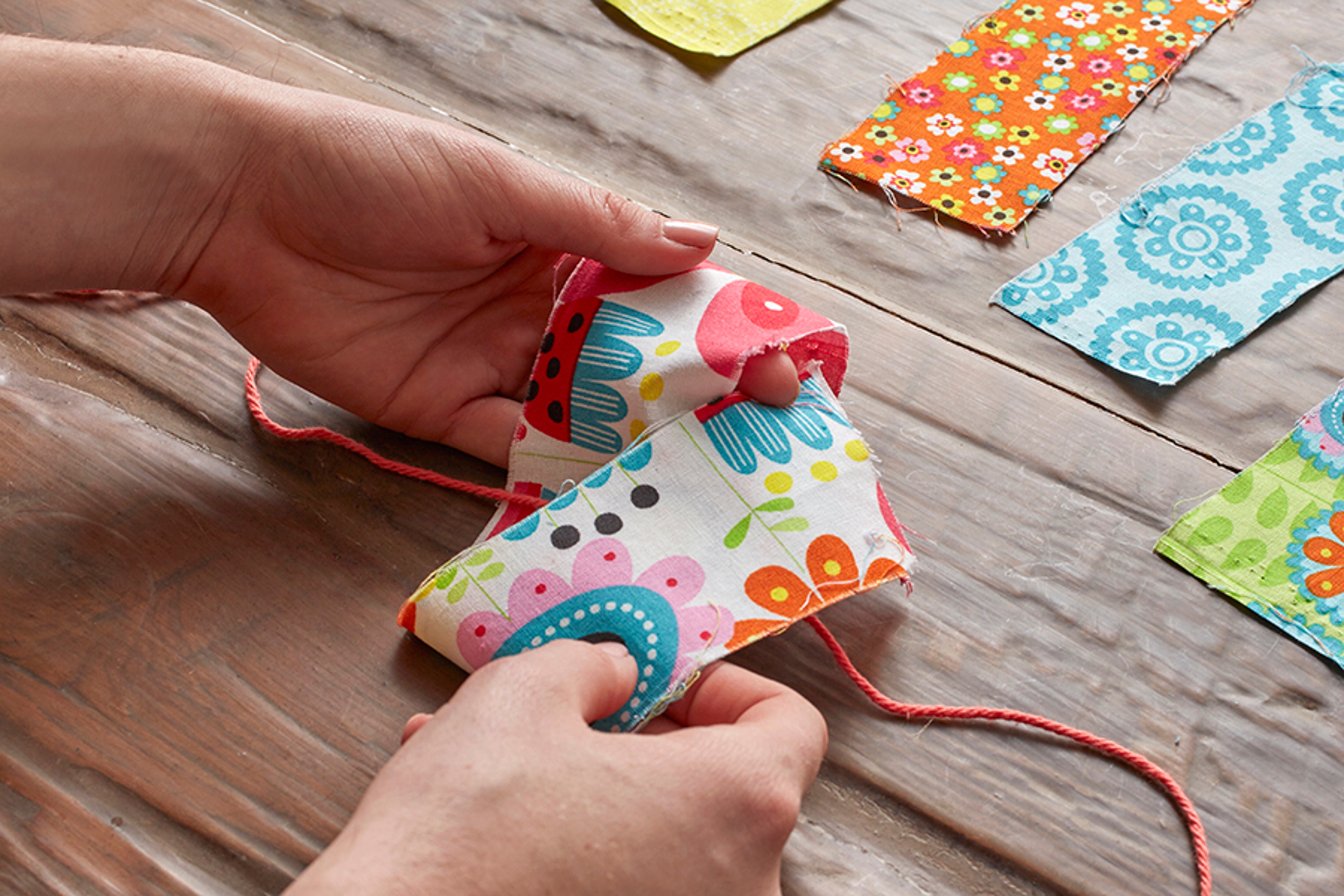 Making Fabric Garland