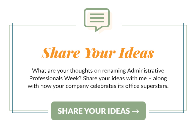 administrative professionals share ideas