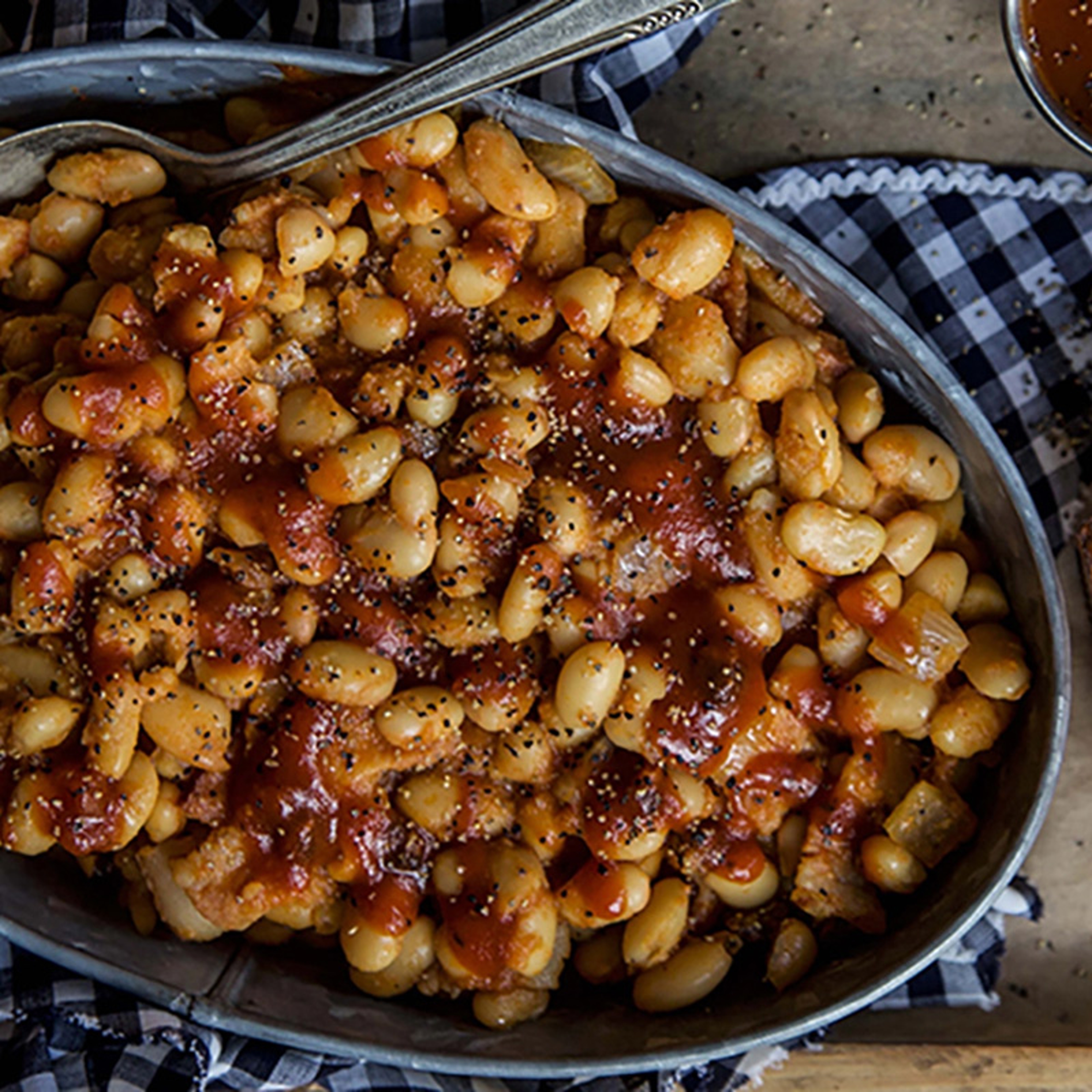 september recipes baked beans