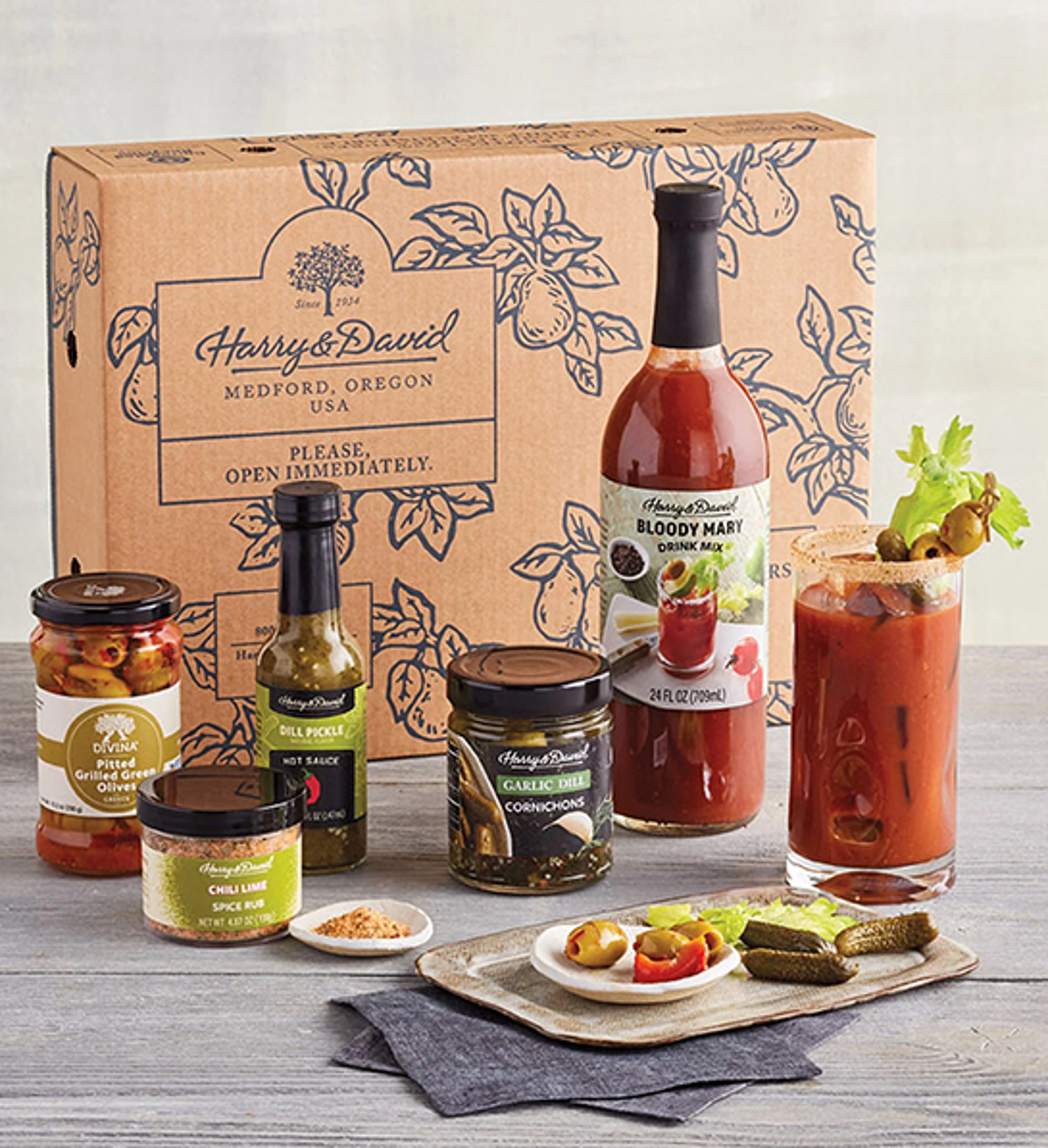 Last minute Father's Day gift ideas with a bloody mary kit.