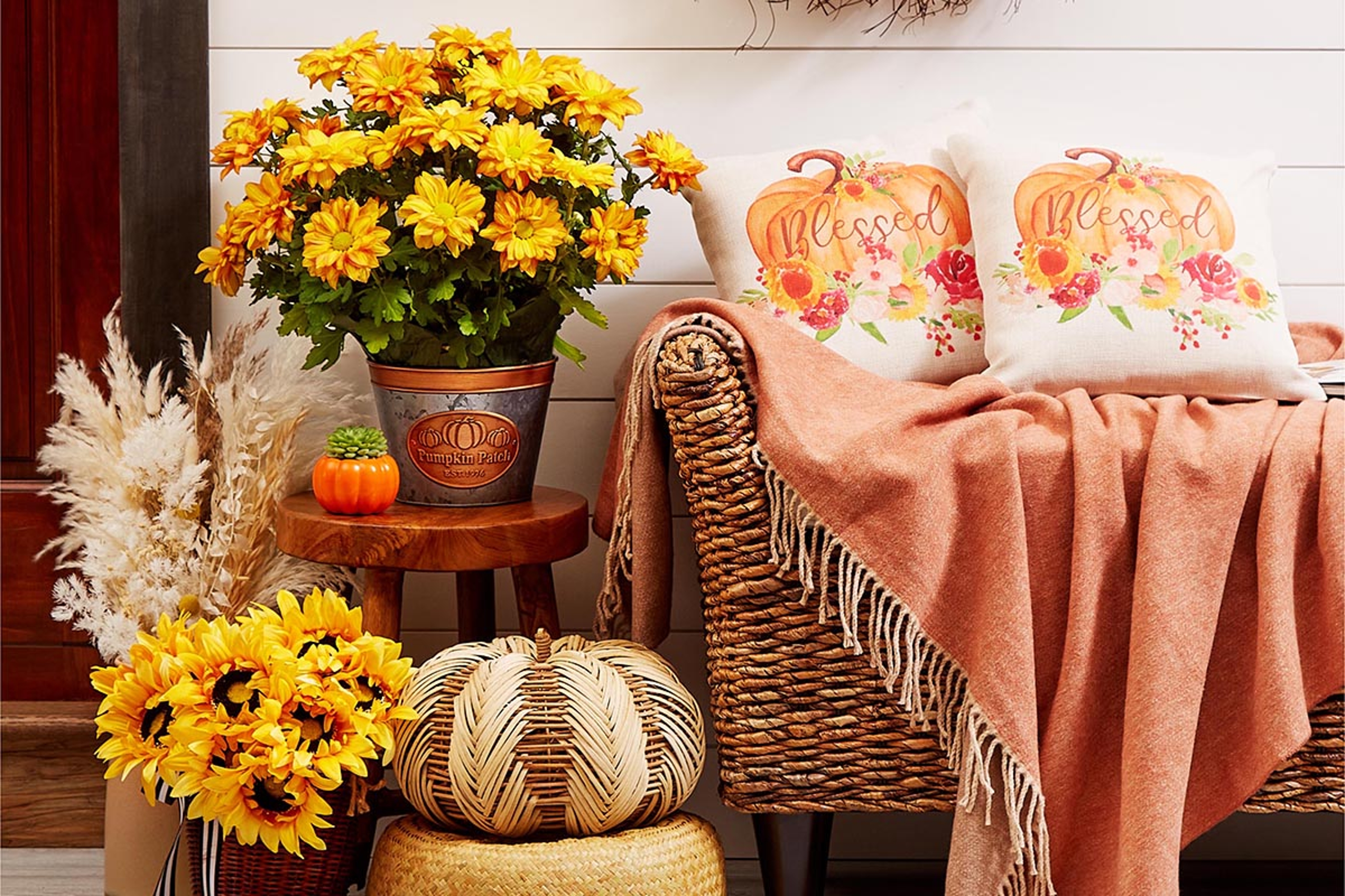 front porch ideas for fall flowers