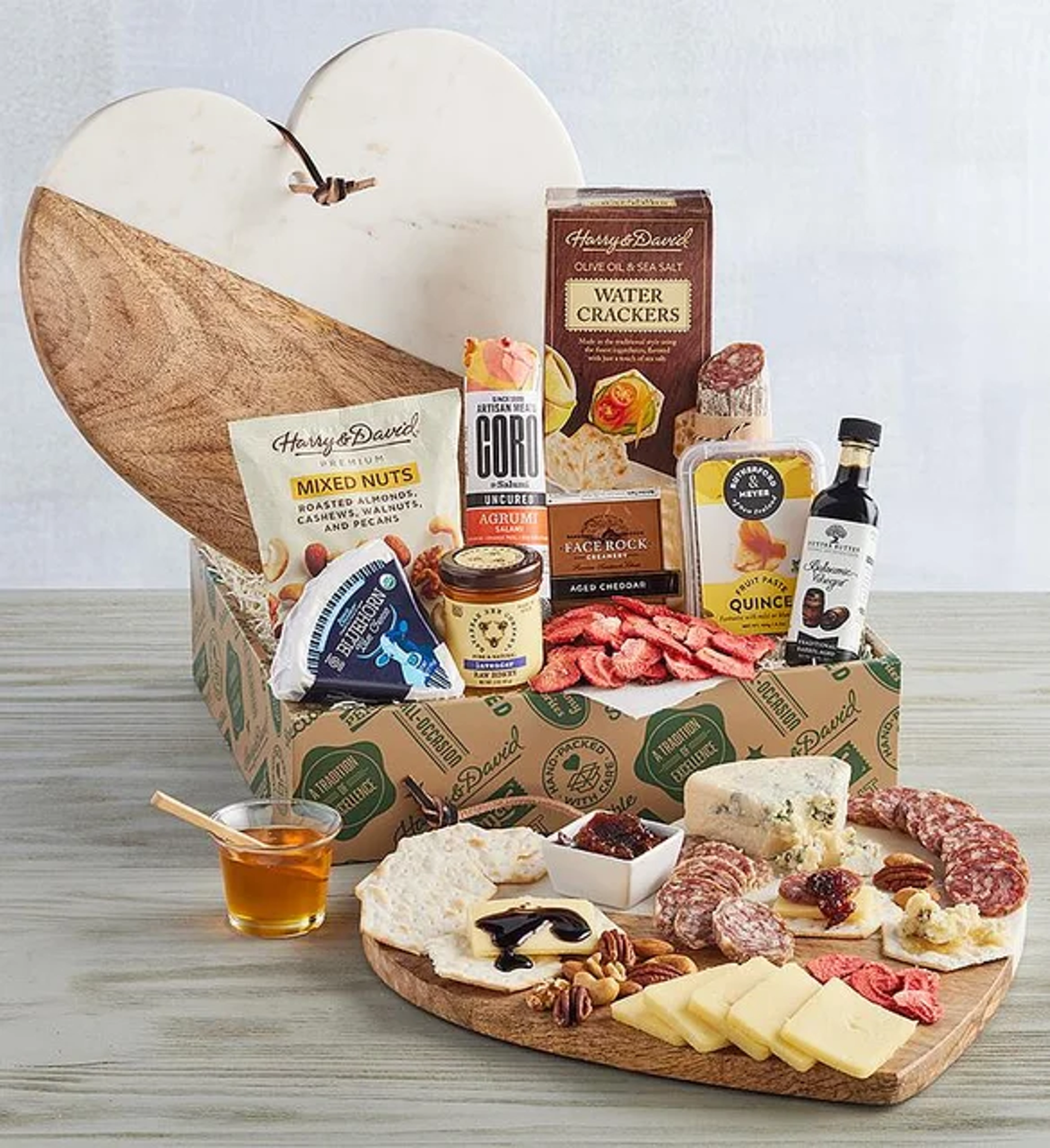 valentines day gifts by relationship length heart shaped charcuterie cheese tray harry and david