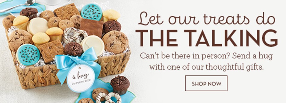 let our treats do the talking Thinking of You Collection Page Banner Ad