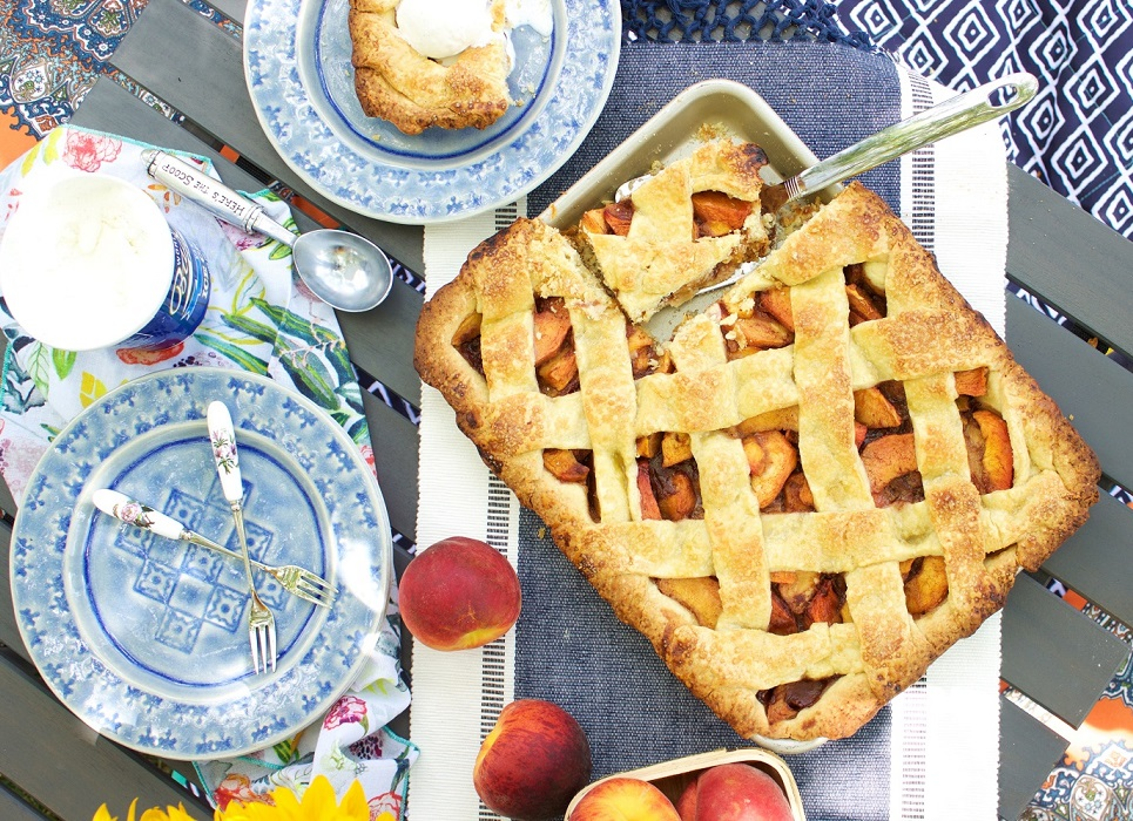 Peach Slab Pie