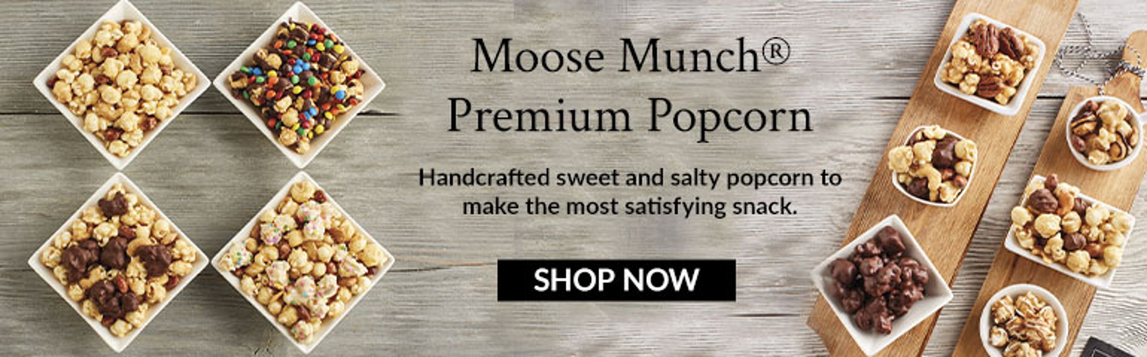 Moose Munch Popcorn Popcorn Collection Banner ad