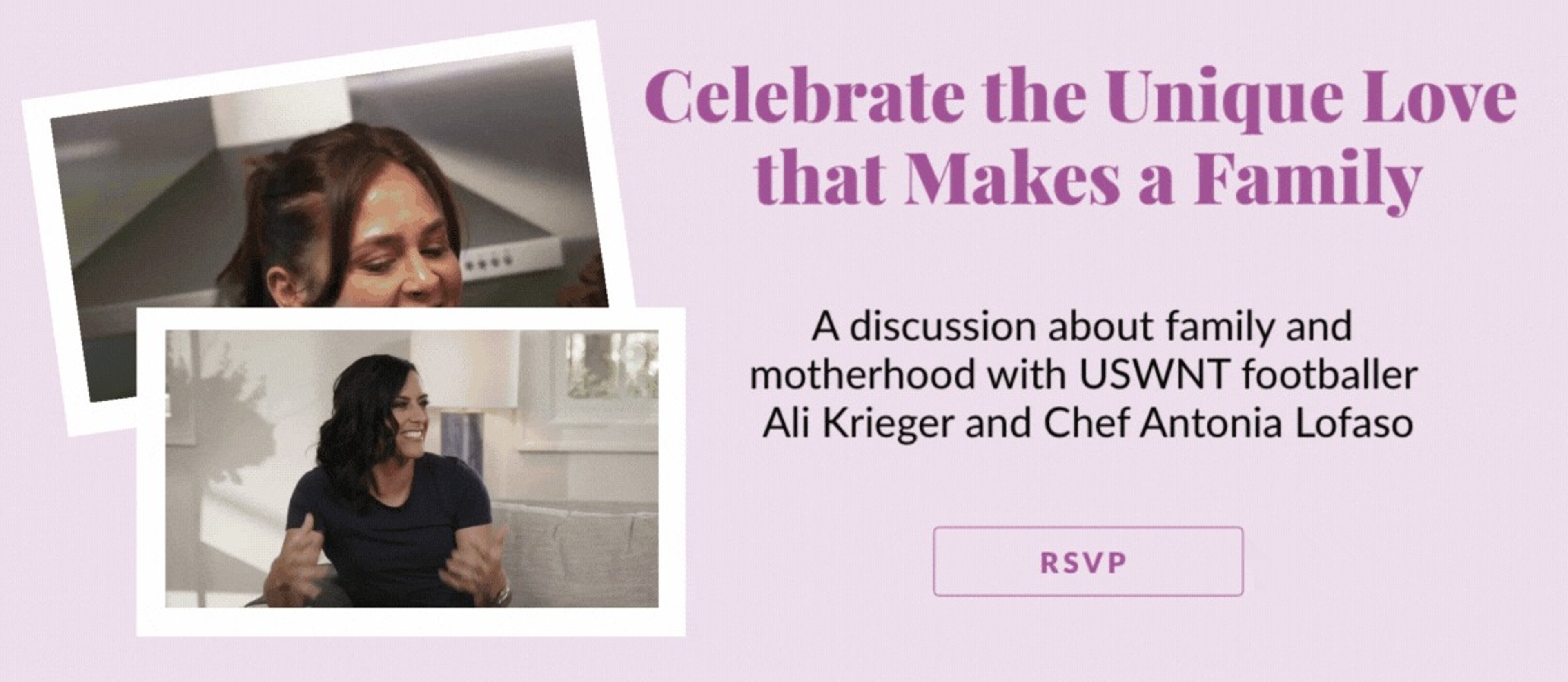 Ali Krieger and Chef Antonia Lofaso Amazing Moms Mother's Day Article Banner