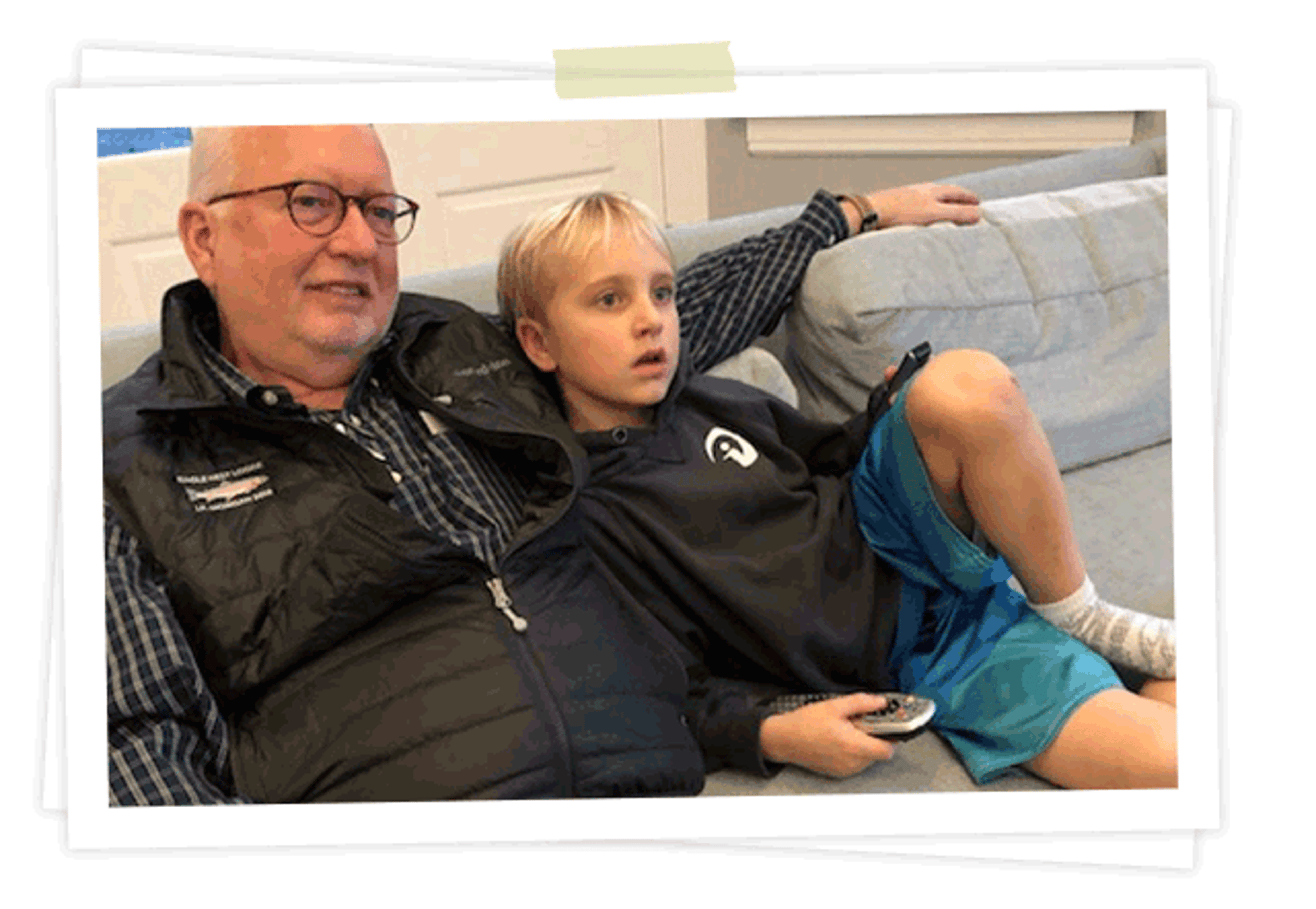 celebrating sons jim and grandson