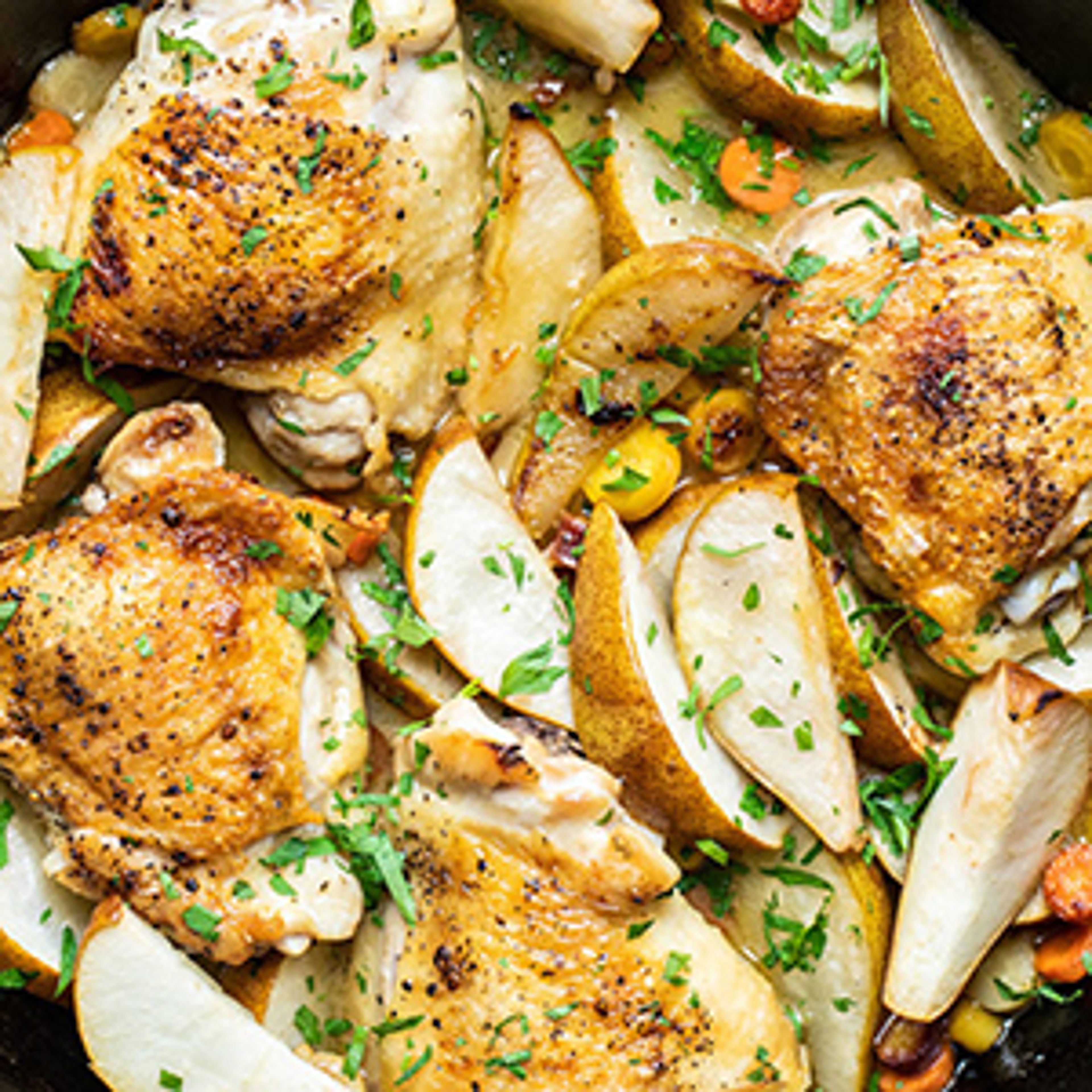 pear recipes pear braised chicken