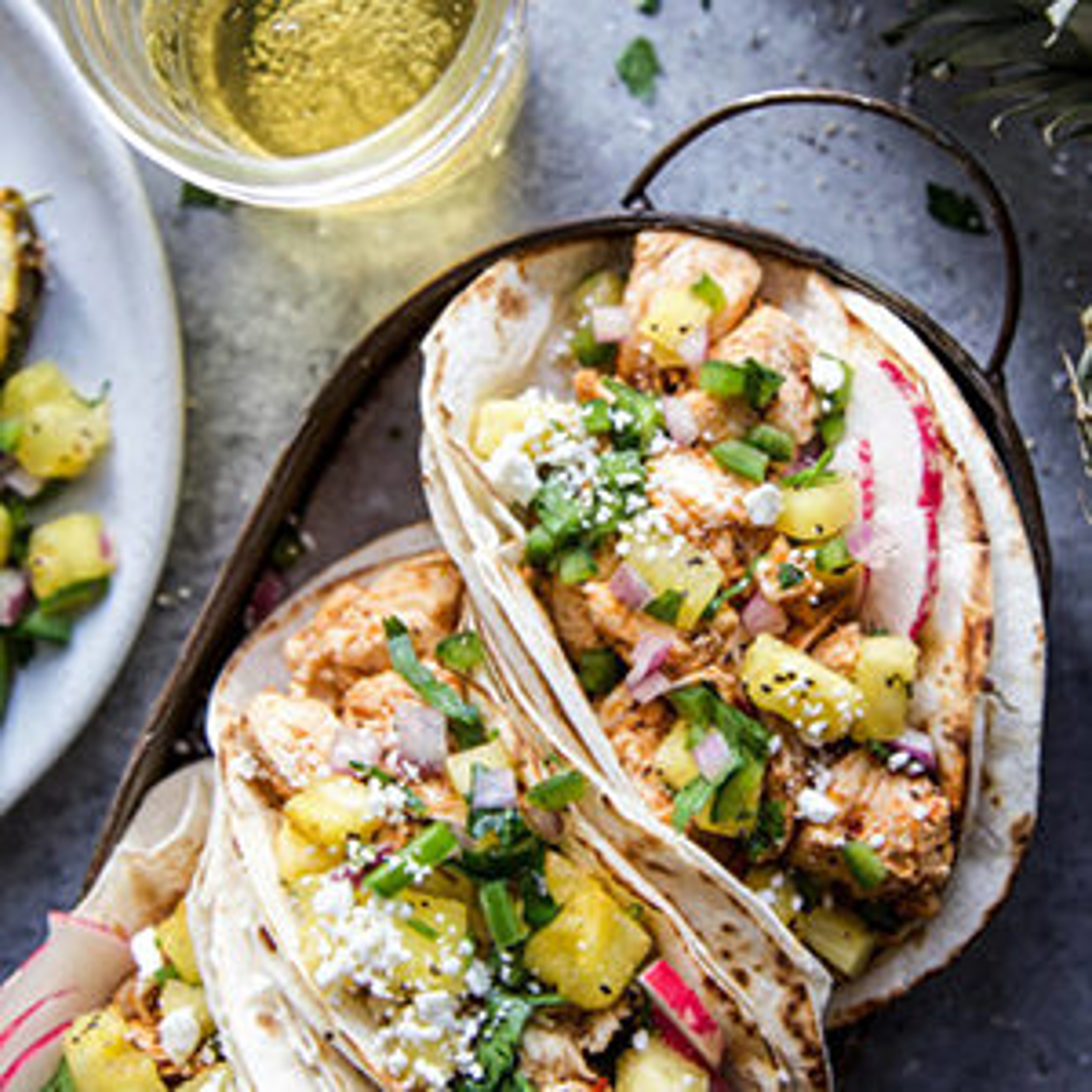 spring recipes al pastor chicken tacos