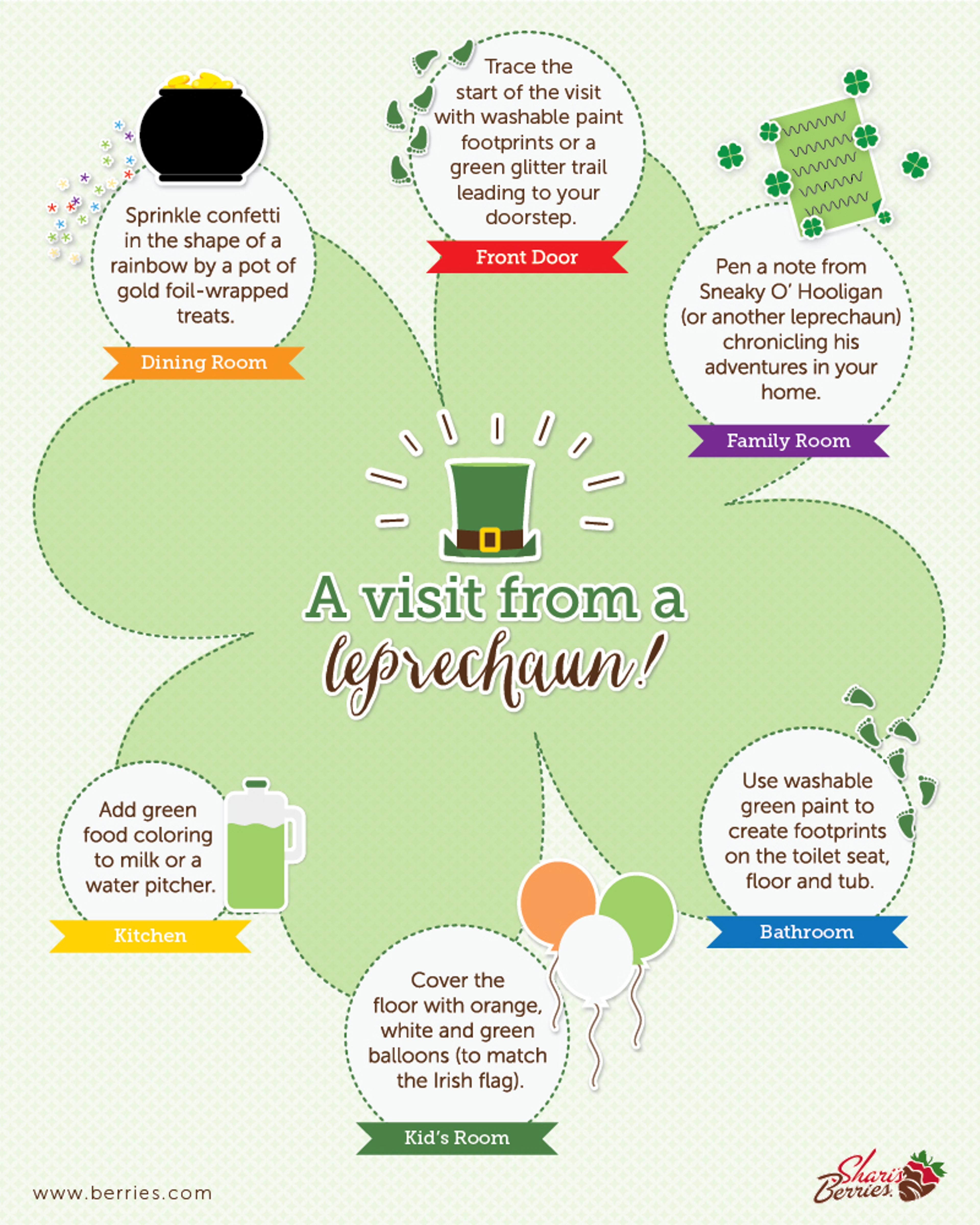 Activities to do around the house when visited by a leprechaun