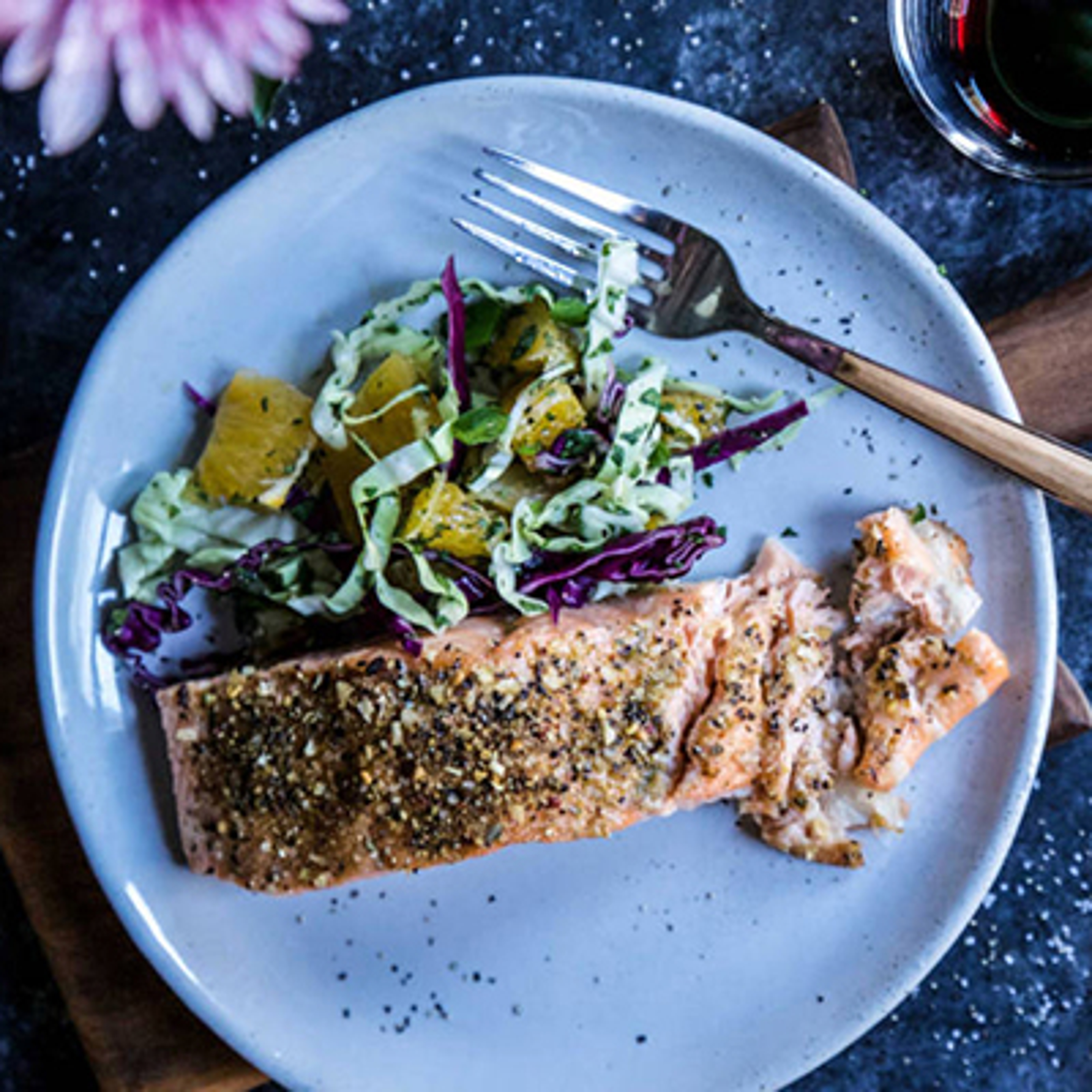 february recipes cuban roasted salmon