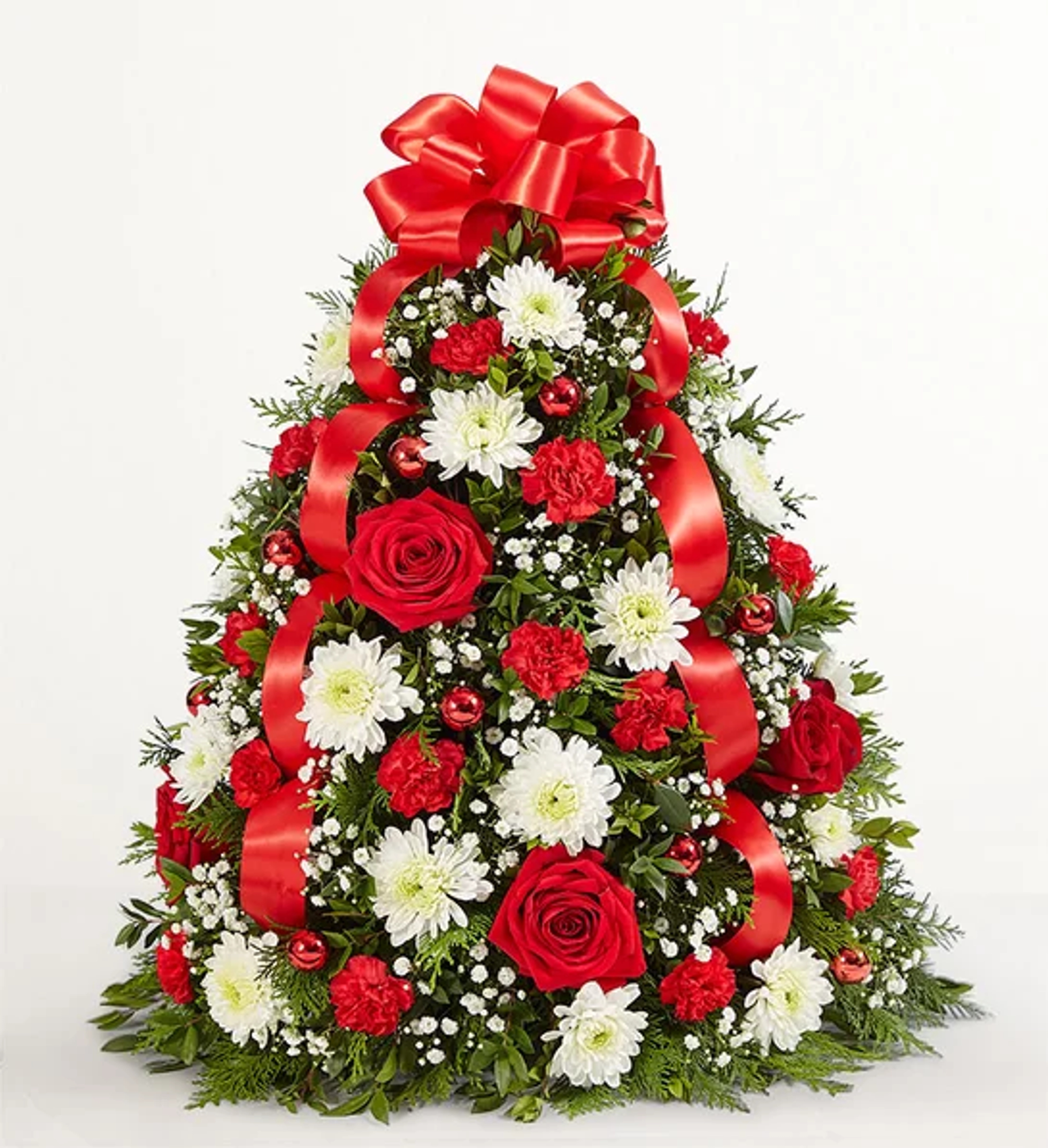 trending christmas flowers and wreaths Holiday Flower Tree