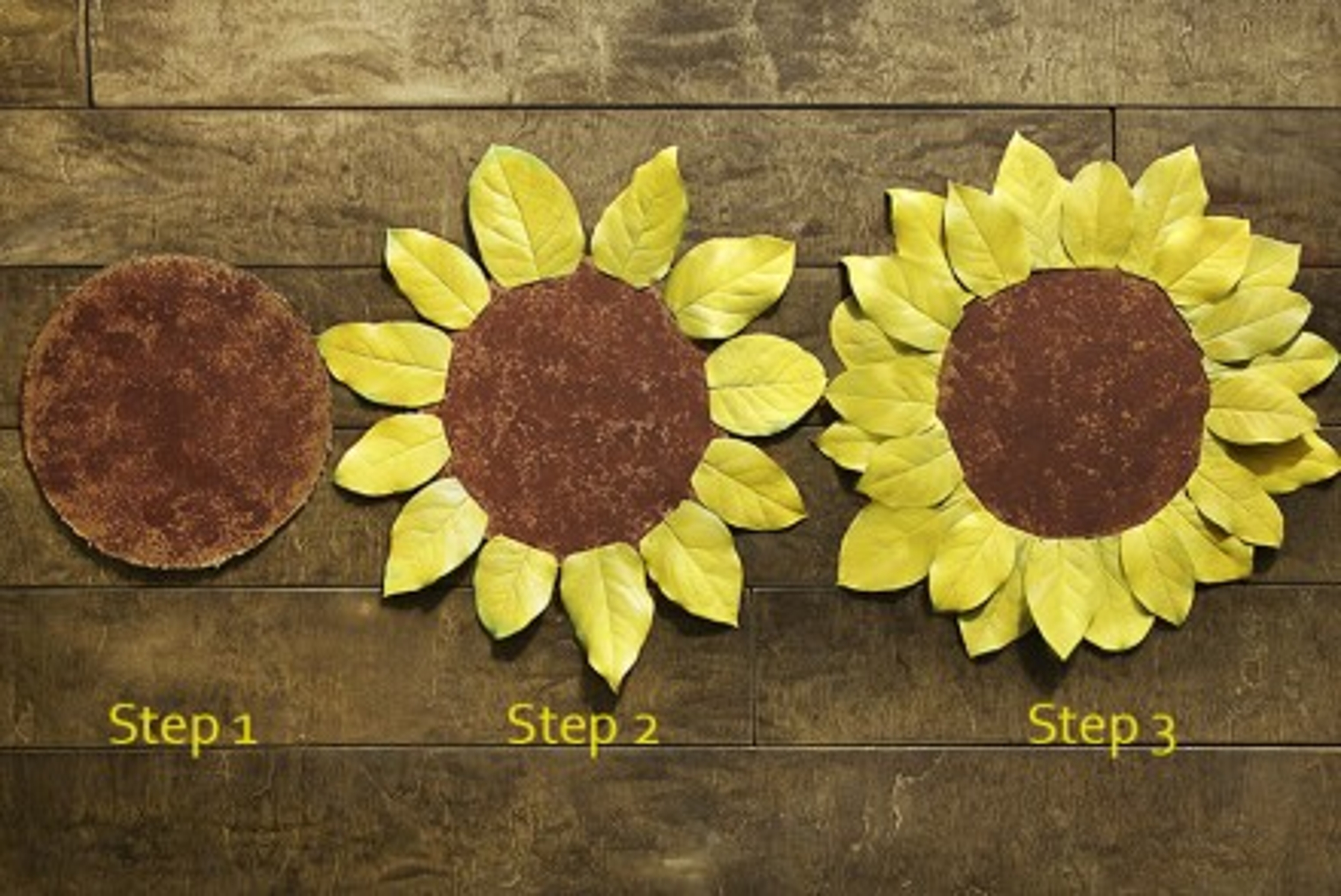 diy sunflower placemeats x