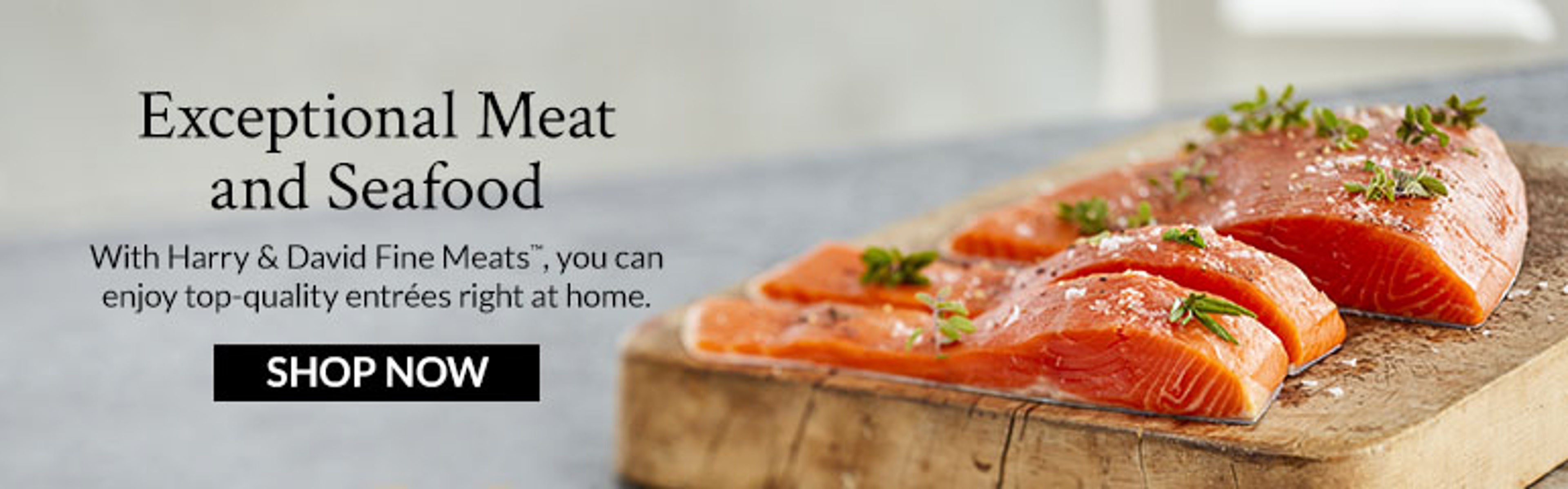 Exceptional Meat and Seafood Seafood Collection Banner Ad