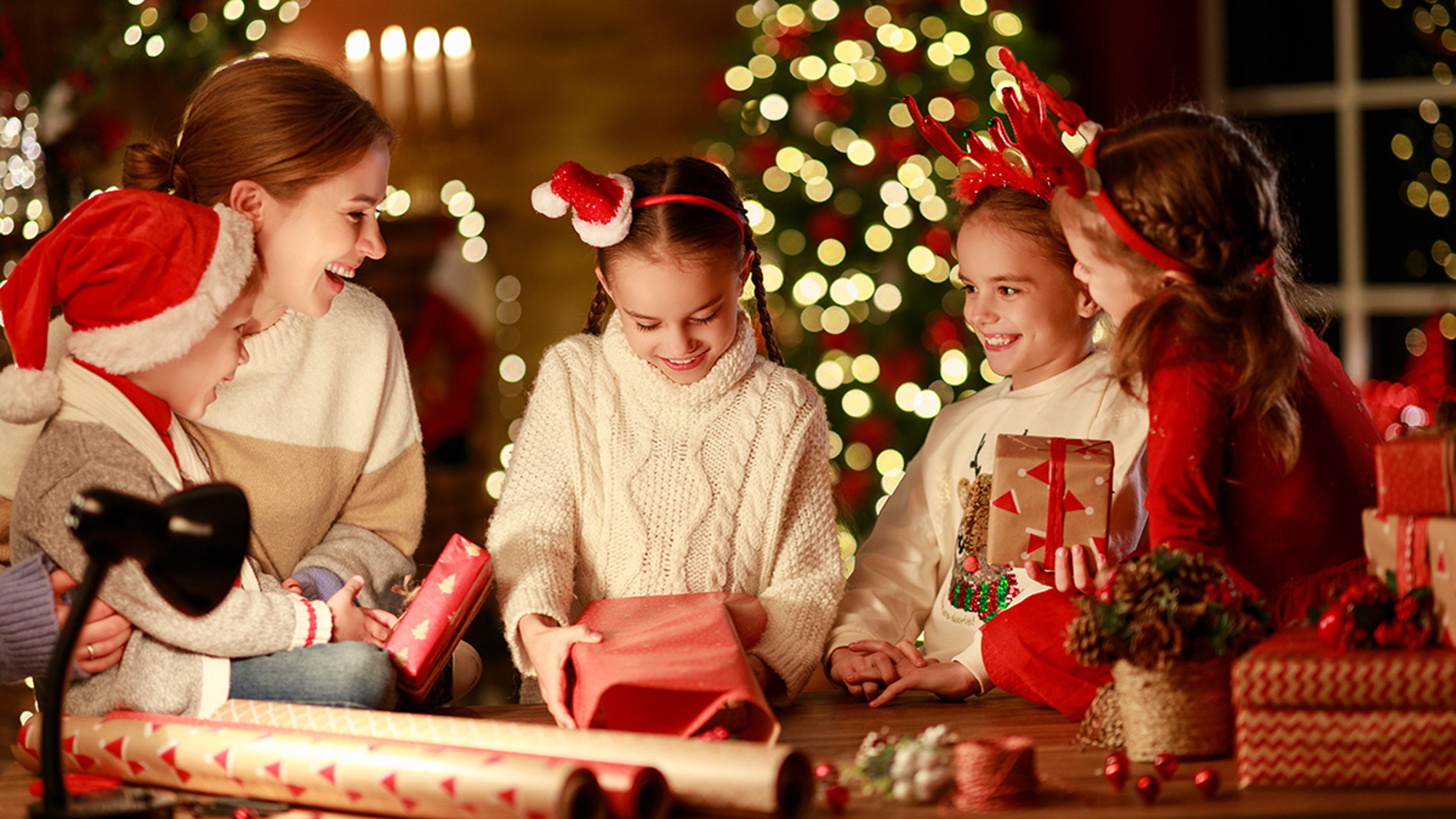 how to elf someone kids wrapping christmas presents