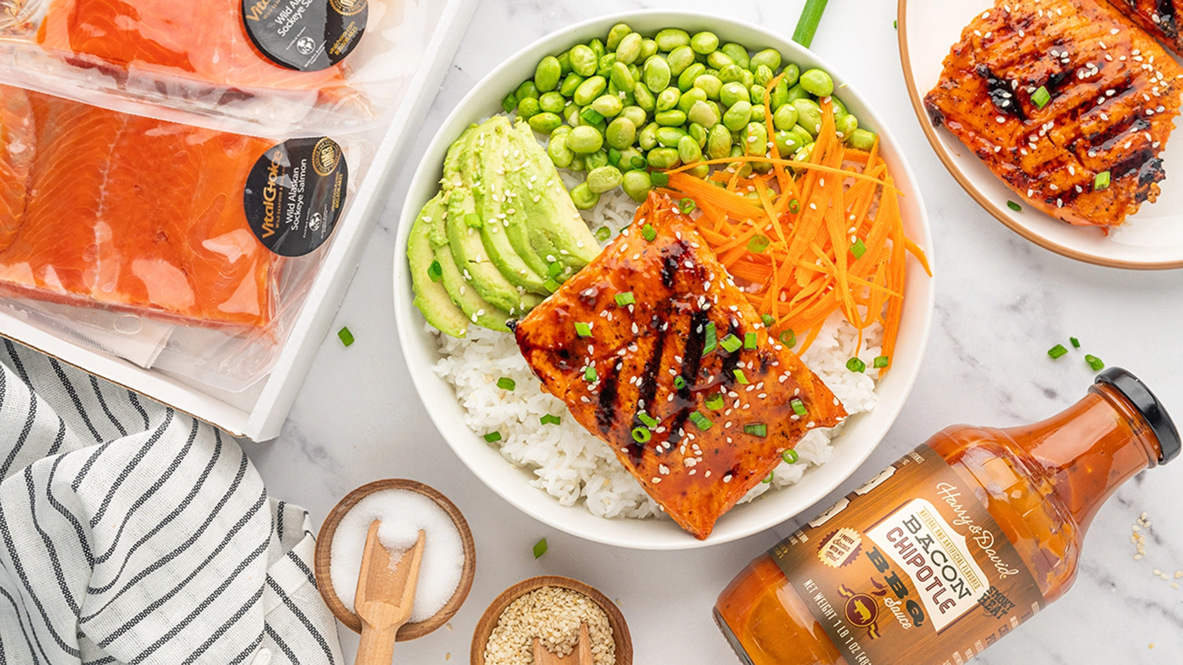 teriyaki salmon hero