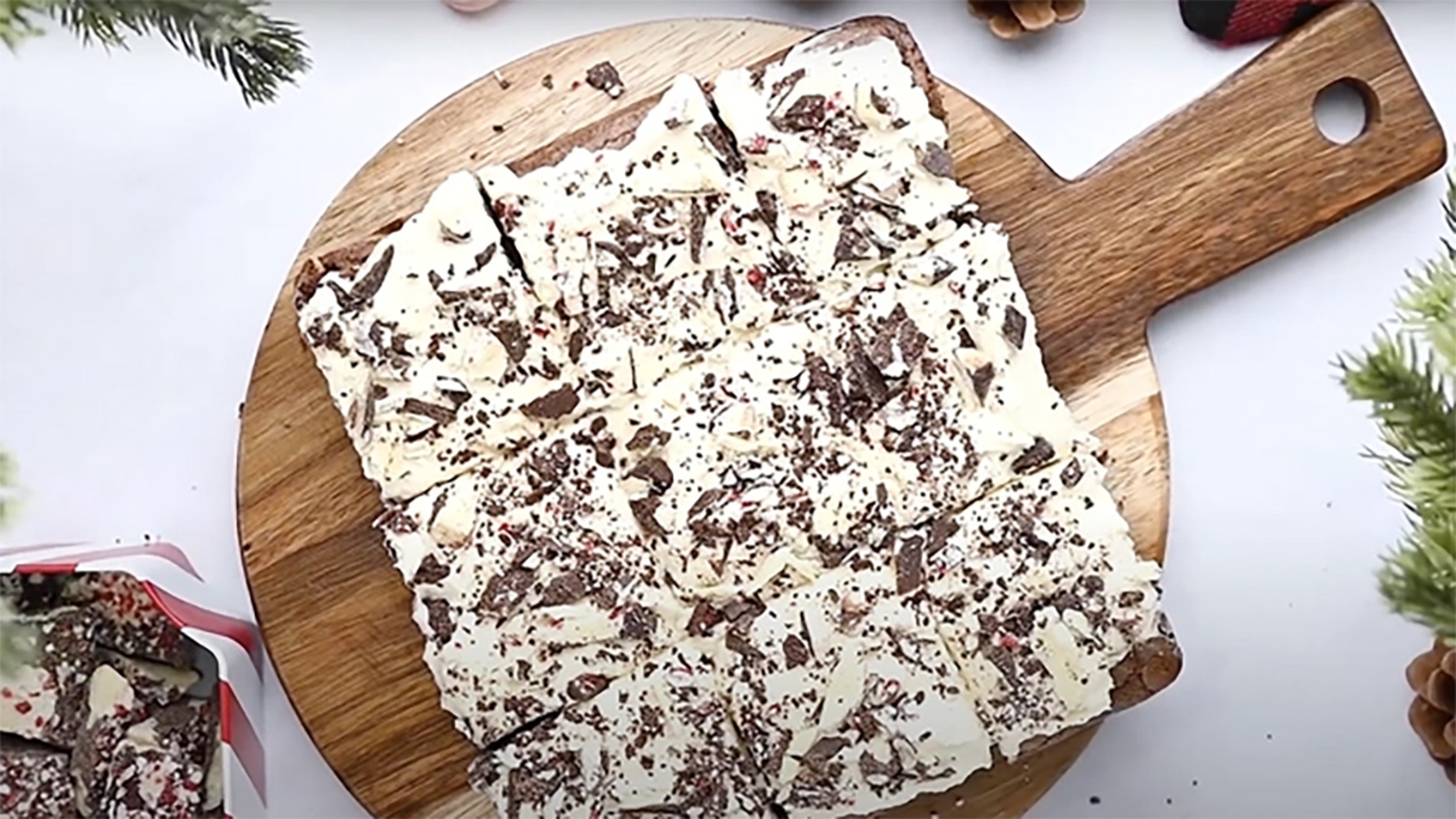Peppermint Bark Brownies