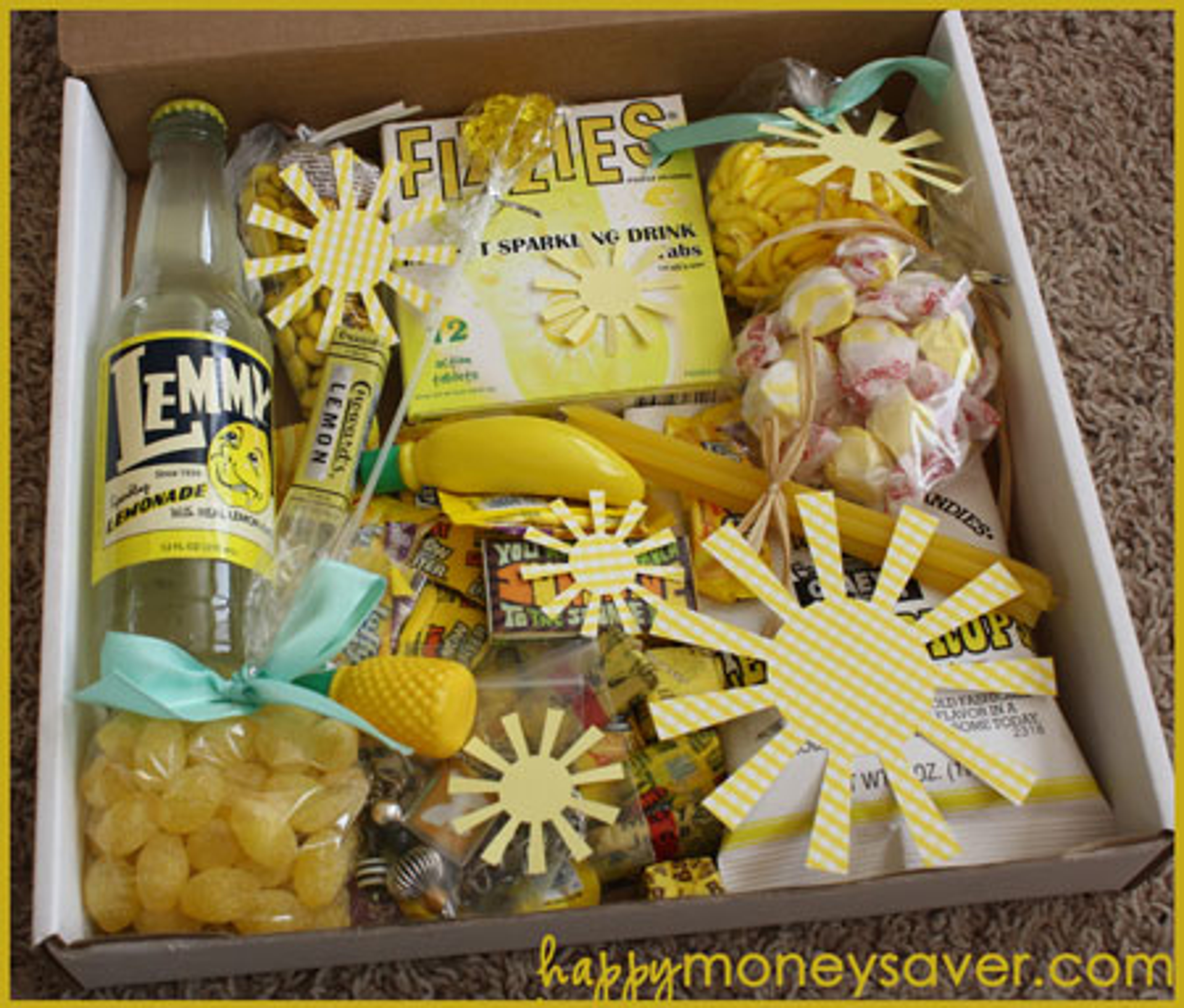 homemade care packages box of sunshine