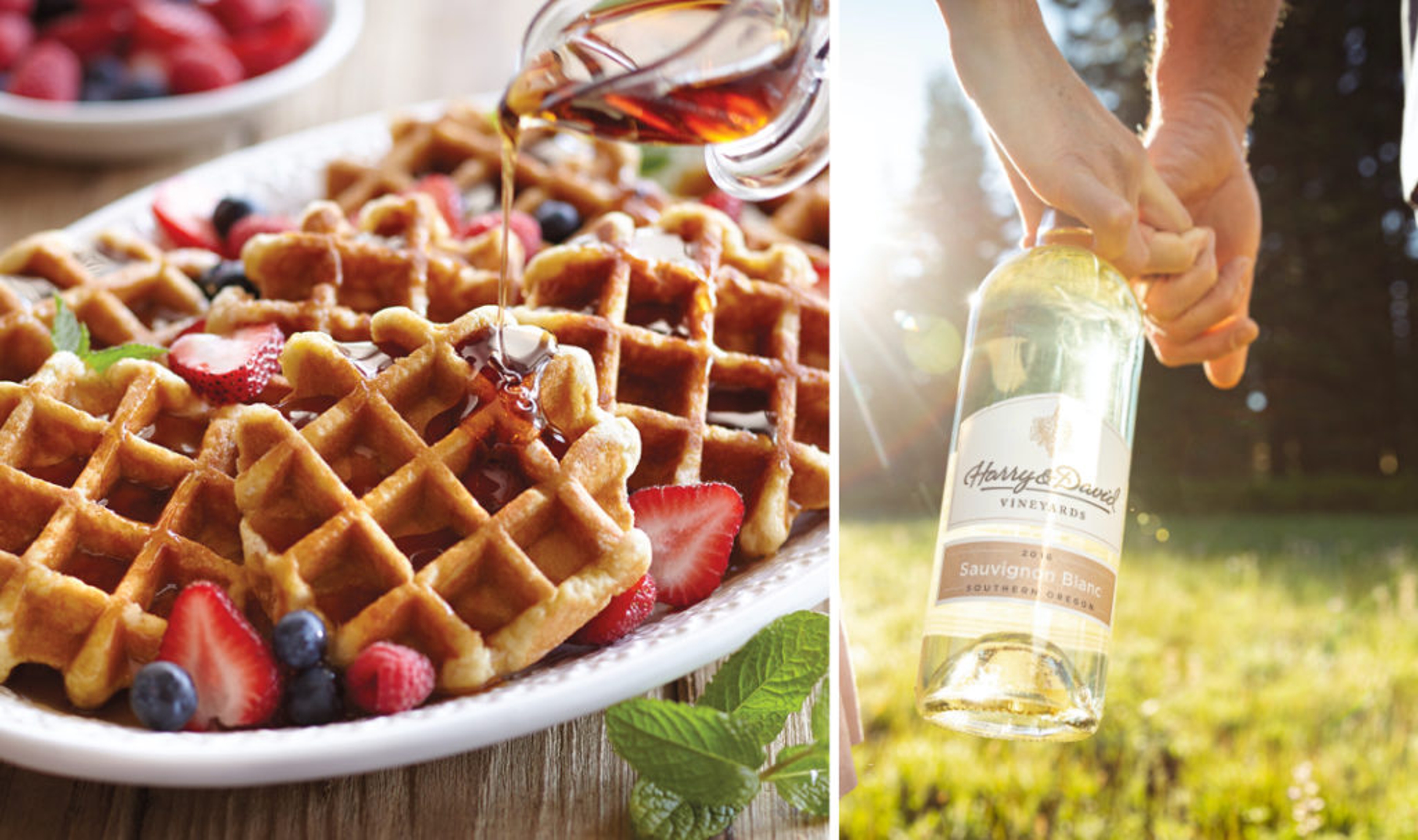 wine brunch pairings sauvignon blanc waffles