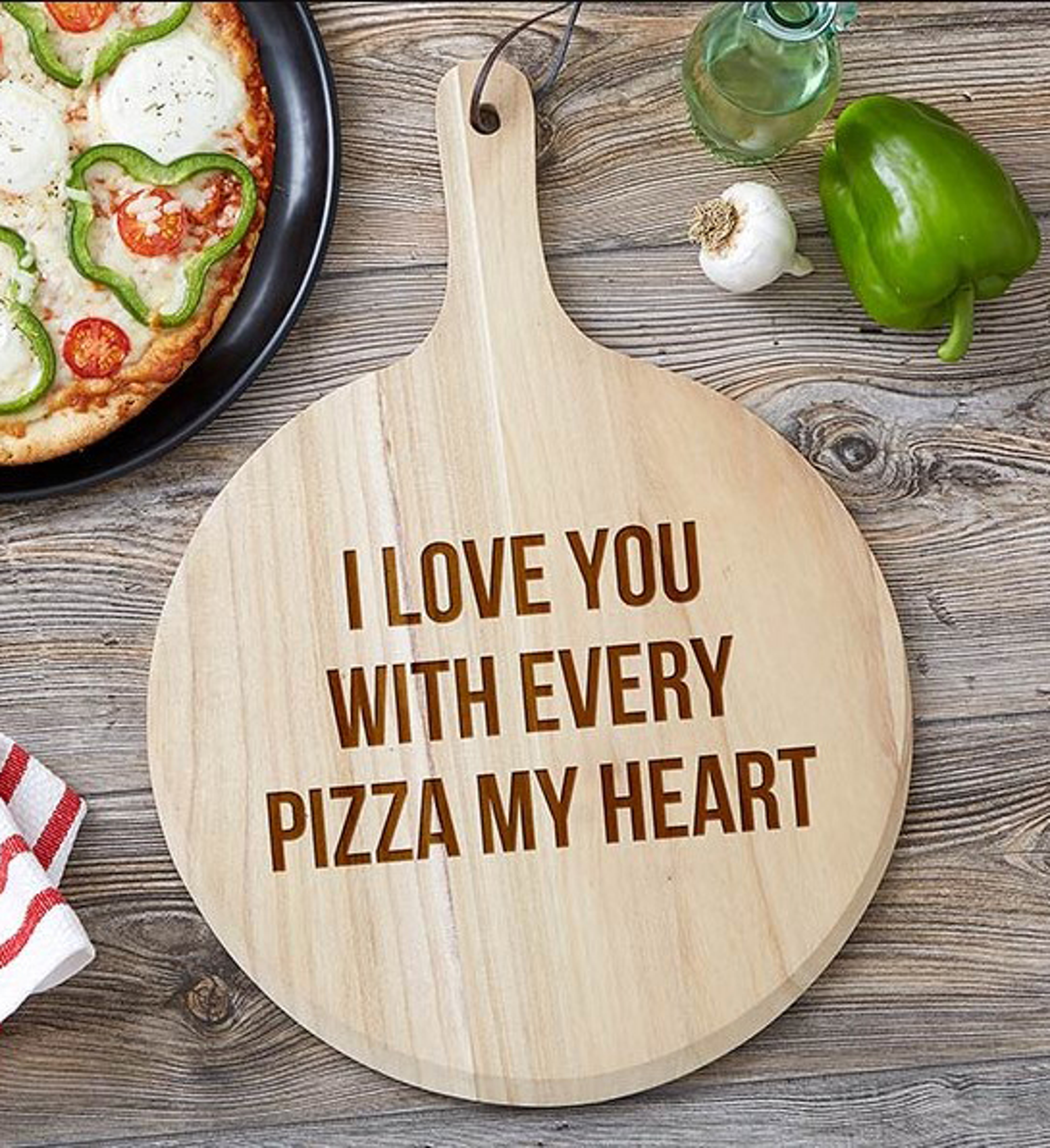 relationship length pizza board