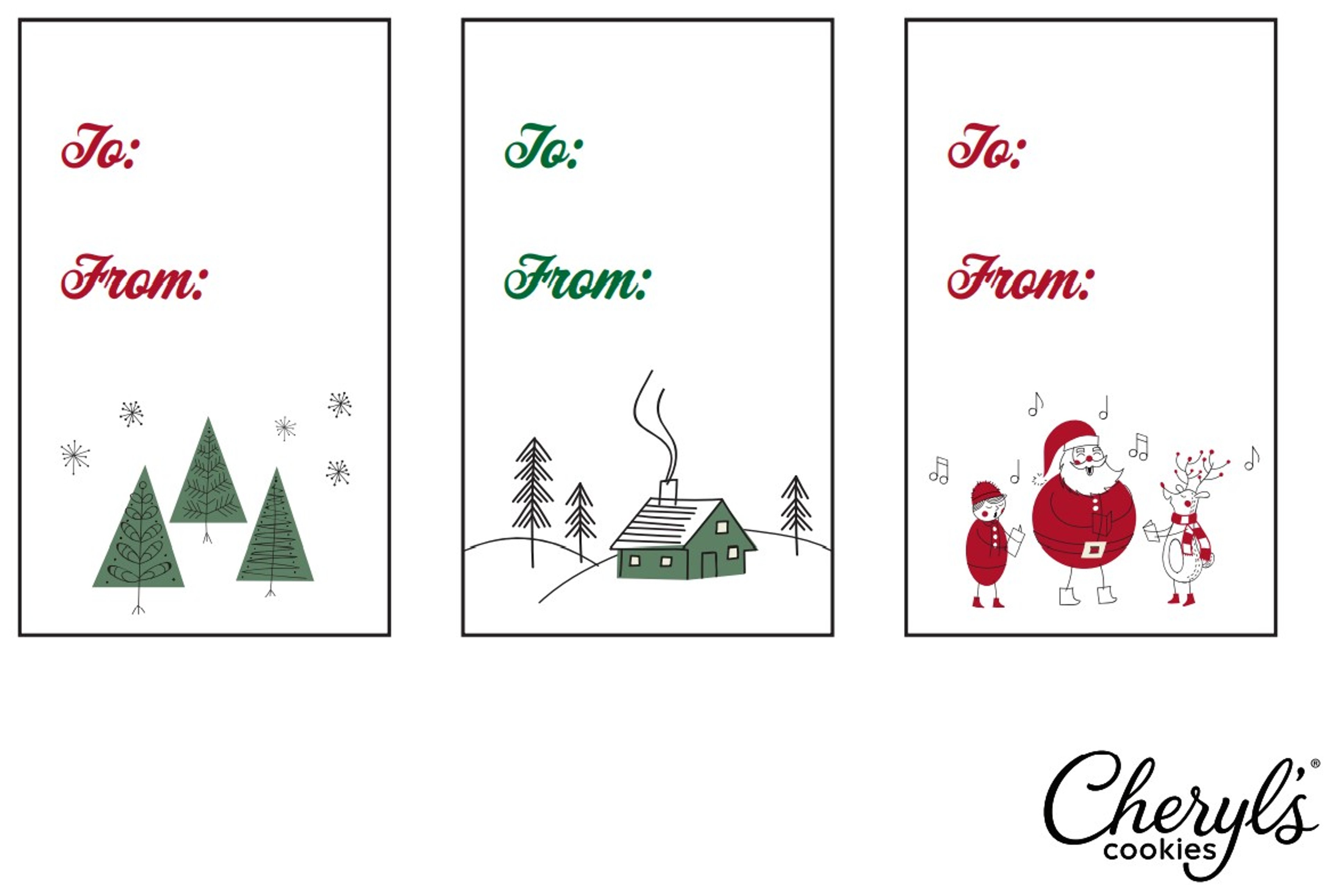christmas coloring pages and printable gift tags | scrumptious bites