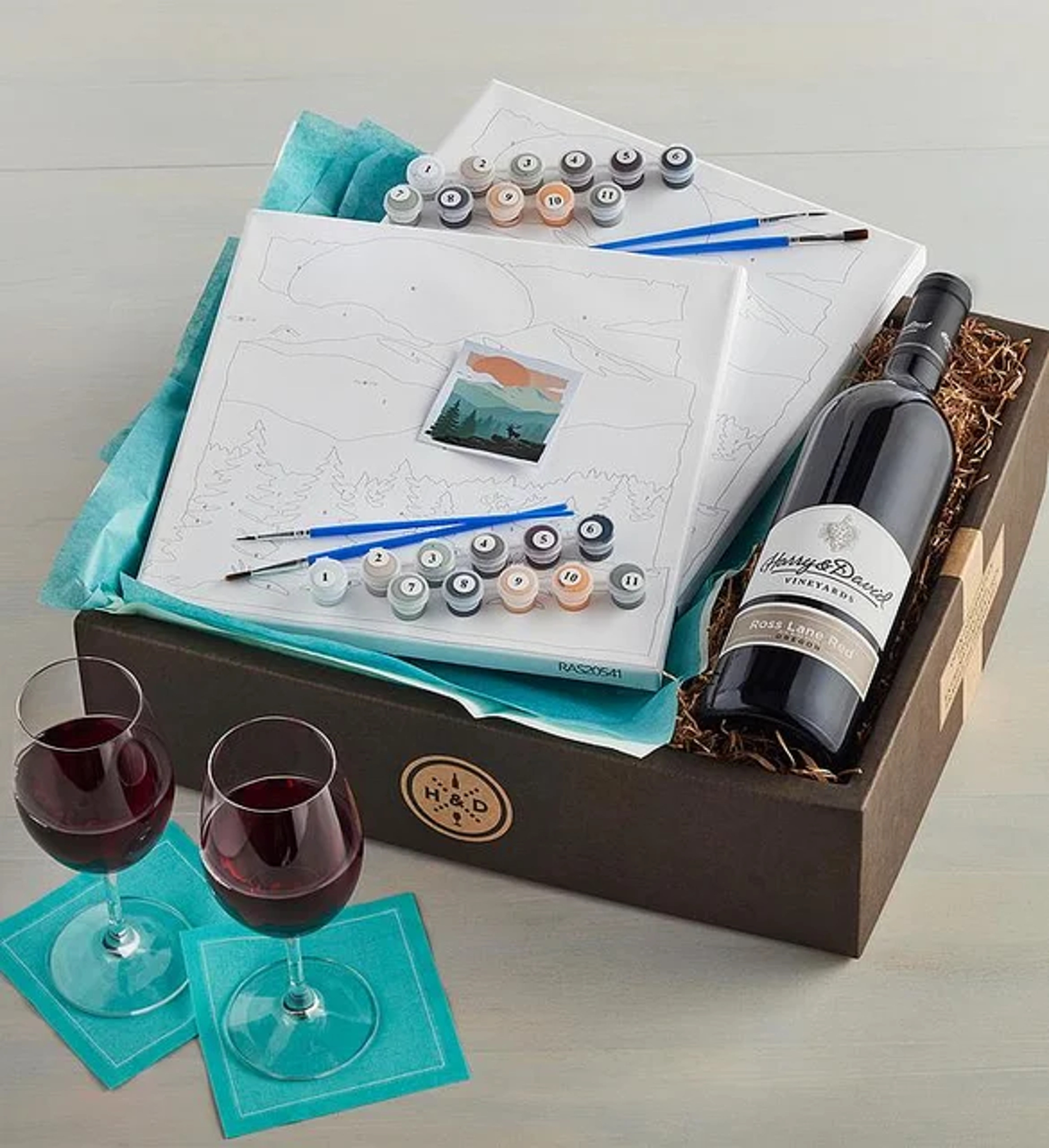 gifts for coworkers diy painting wine kit