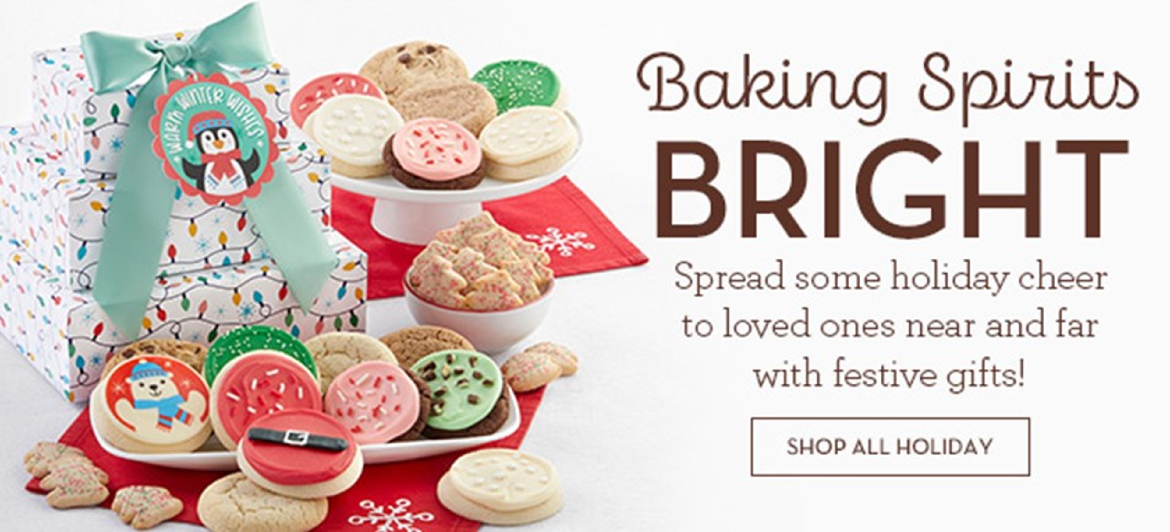 history of peppermint ad banner for Cheryl's holiday cookies