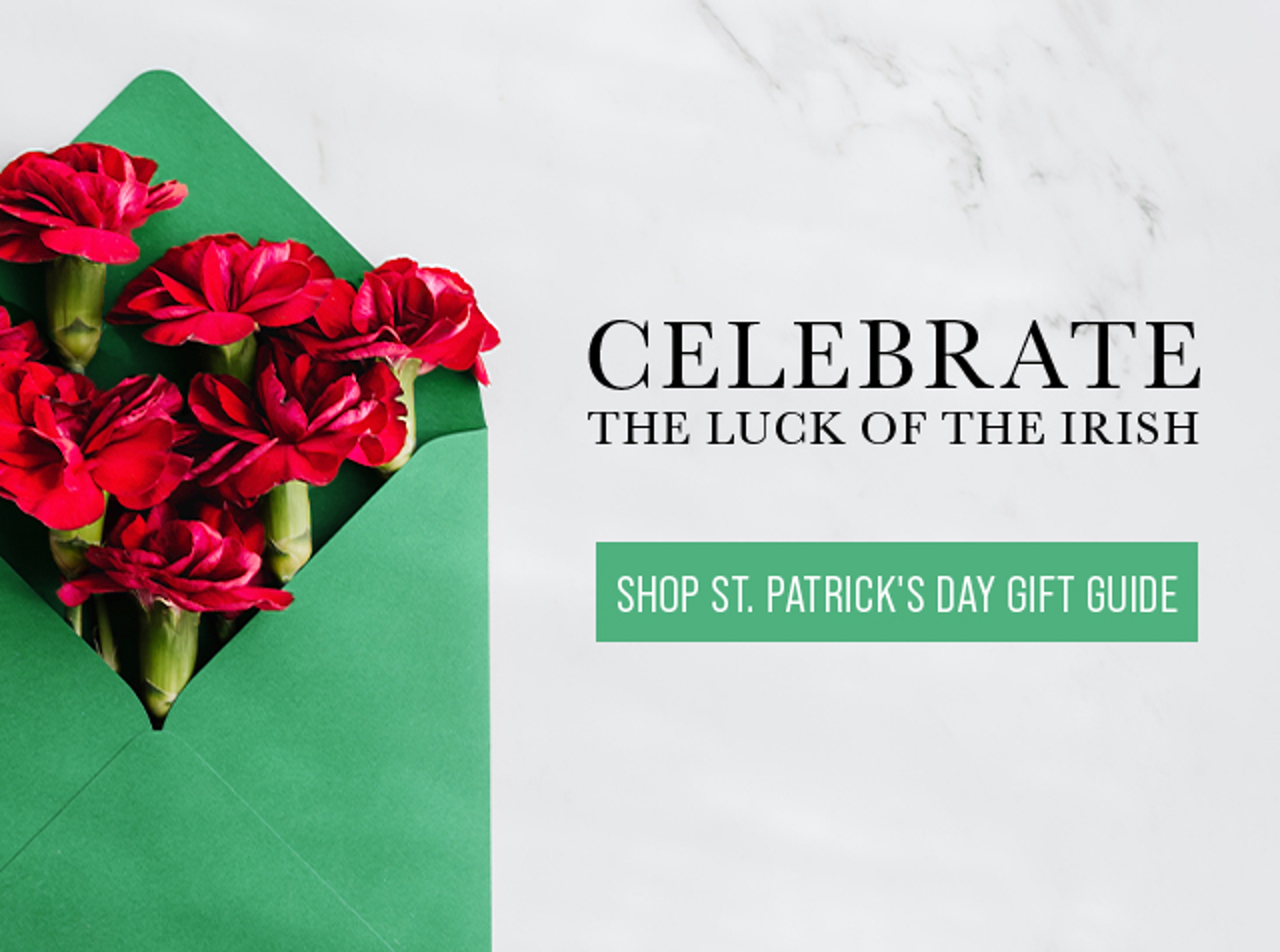 Celebrate the luck of the irish Banner Ad