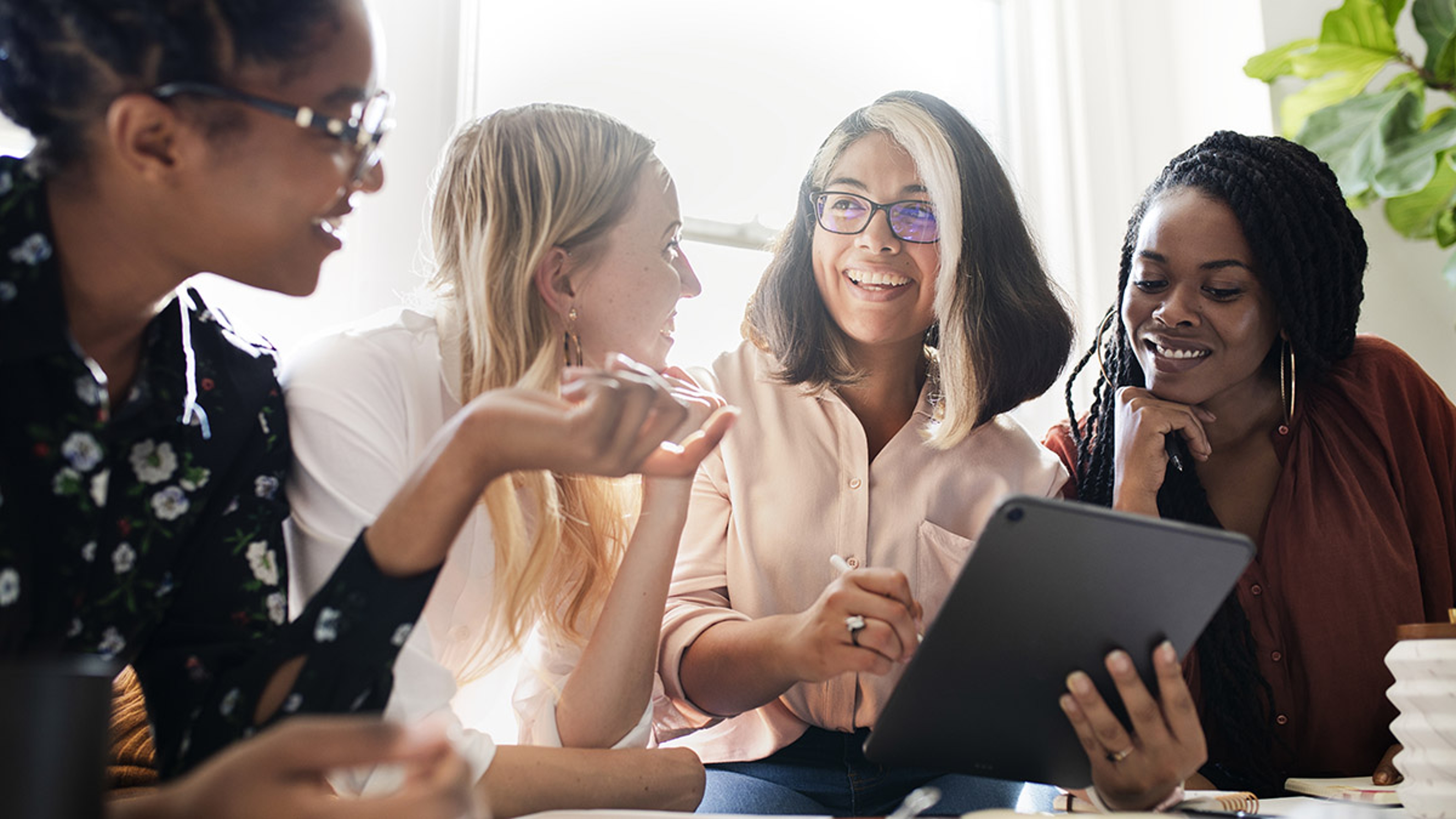 group of women at work