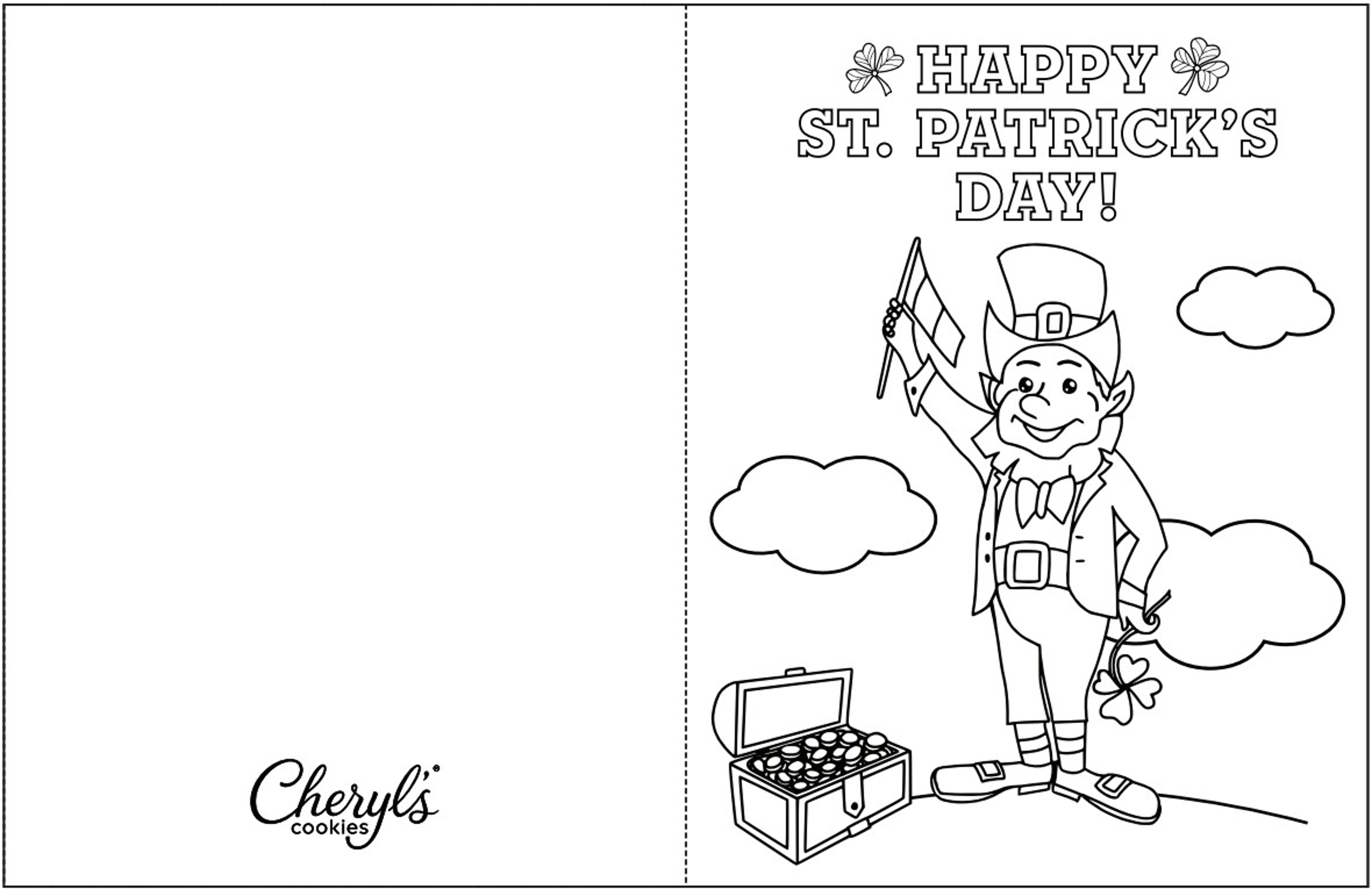 Free Printable St. Patrick's Day Coloring Cards