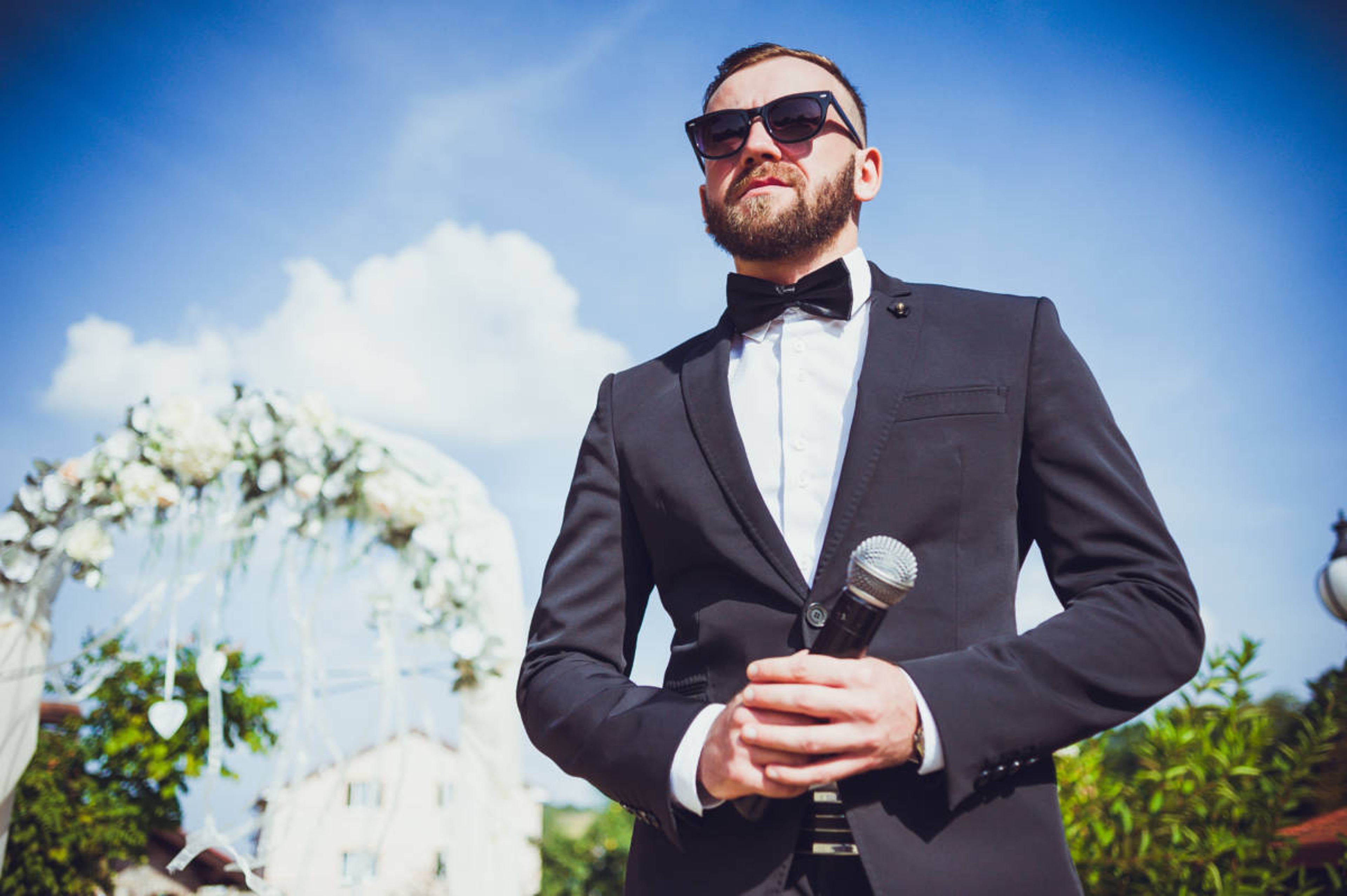 Sunglasses are also good to hide those tears of joy.