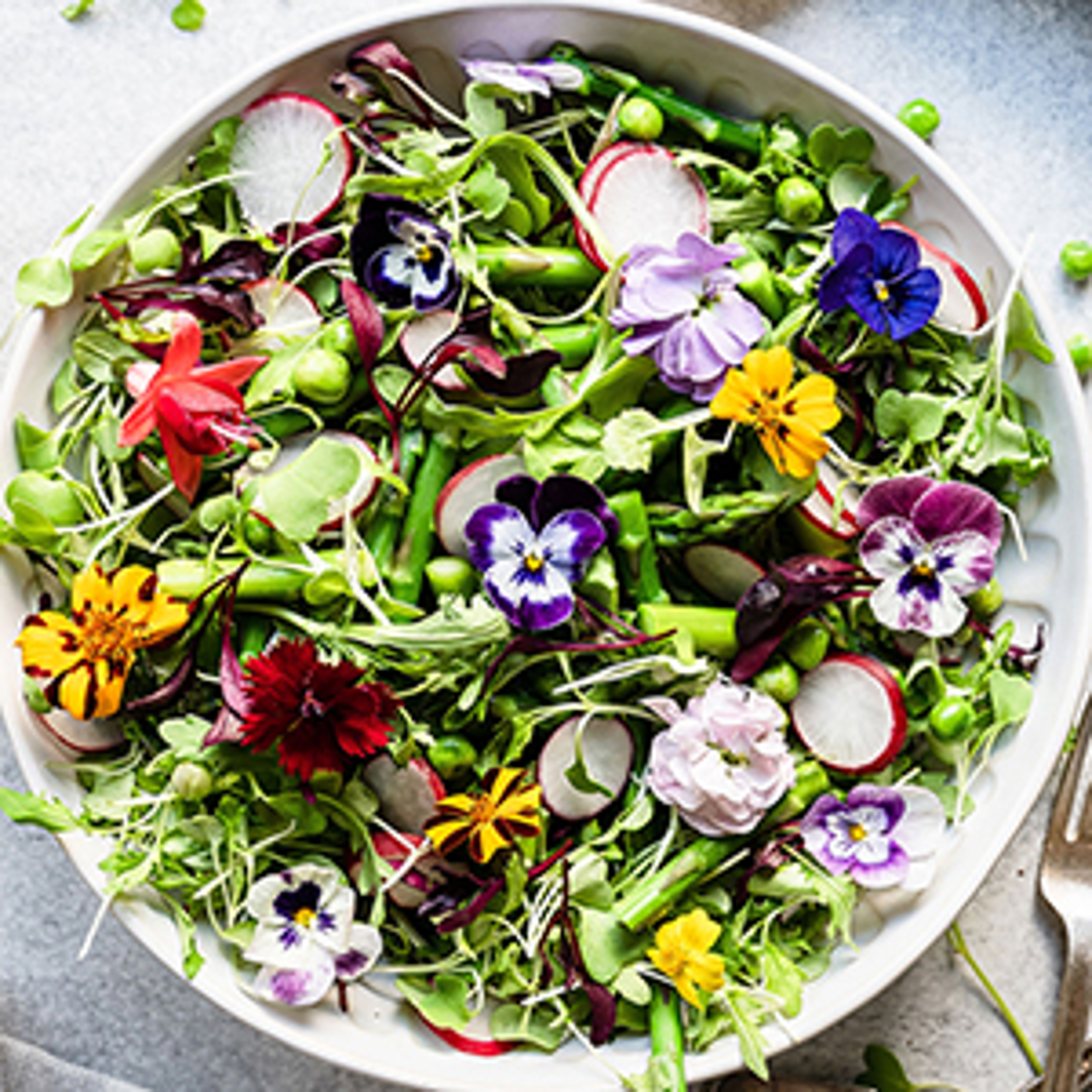 spring vegetables salad