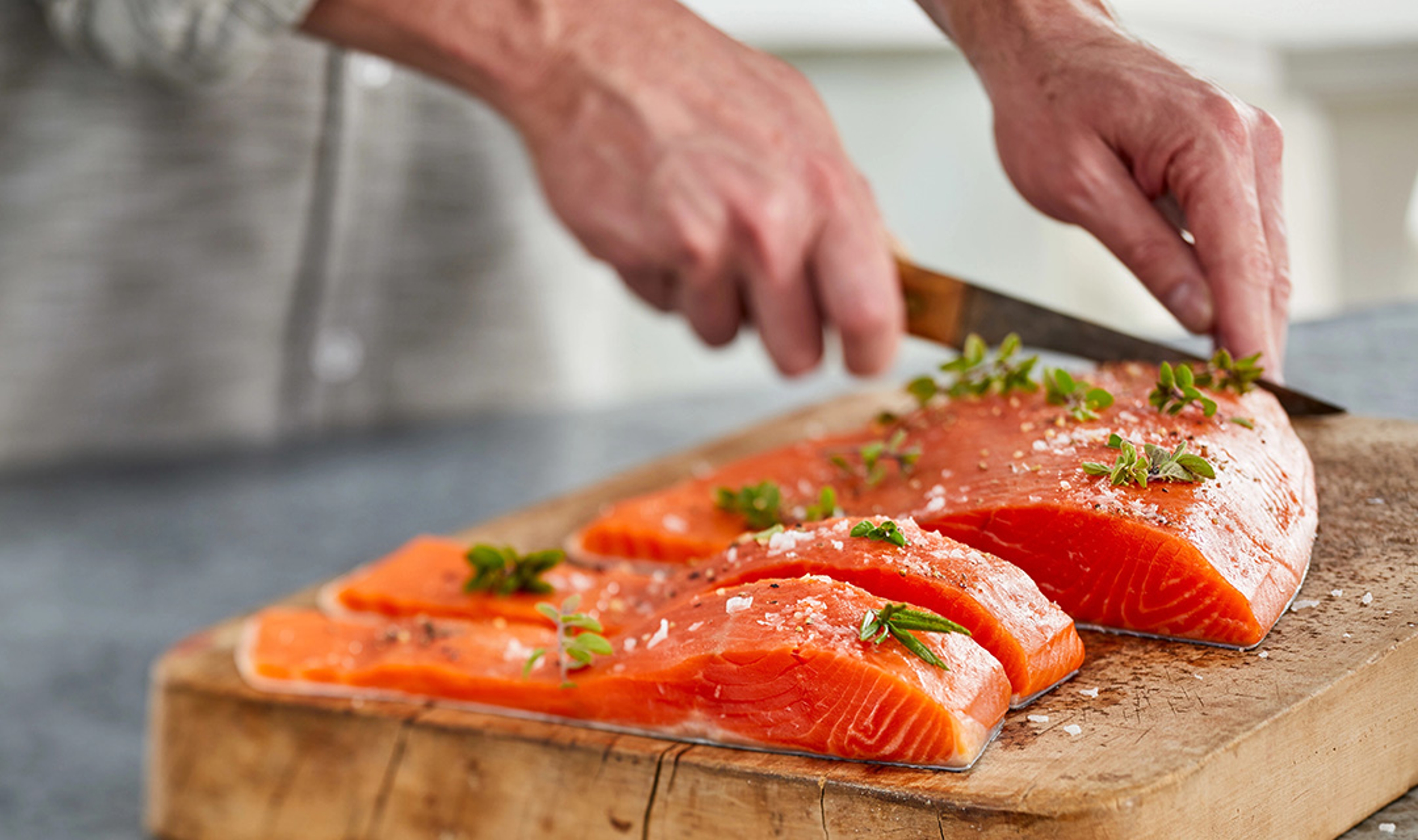 faroe islands preparing salmon image harry & david salmon fillets
