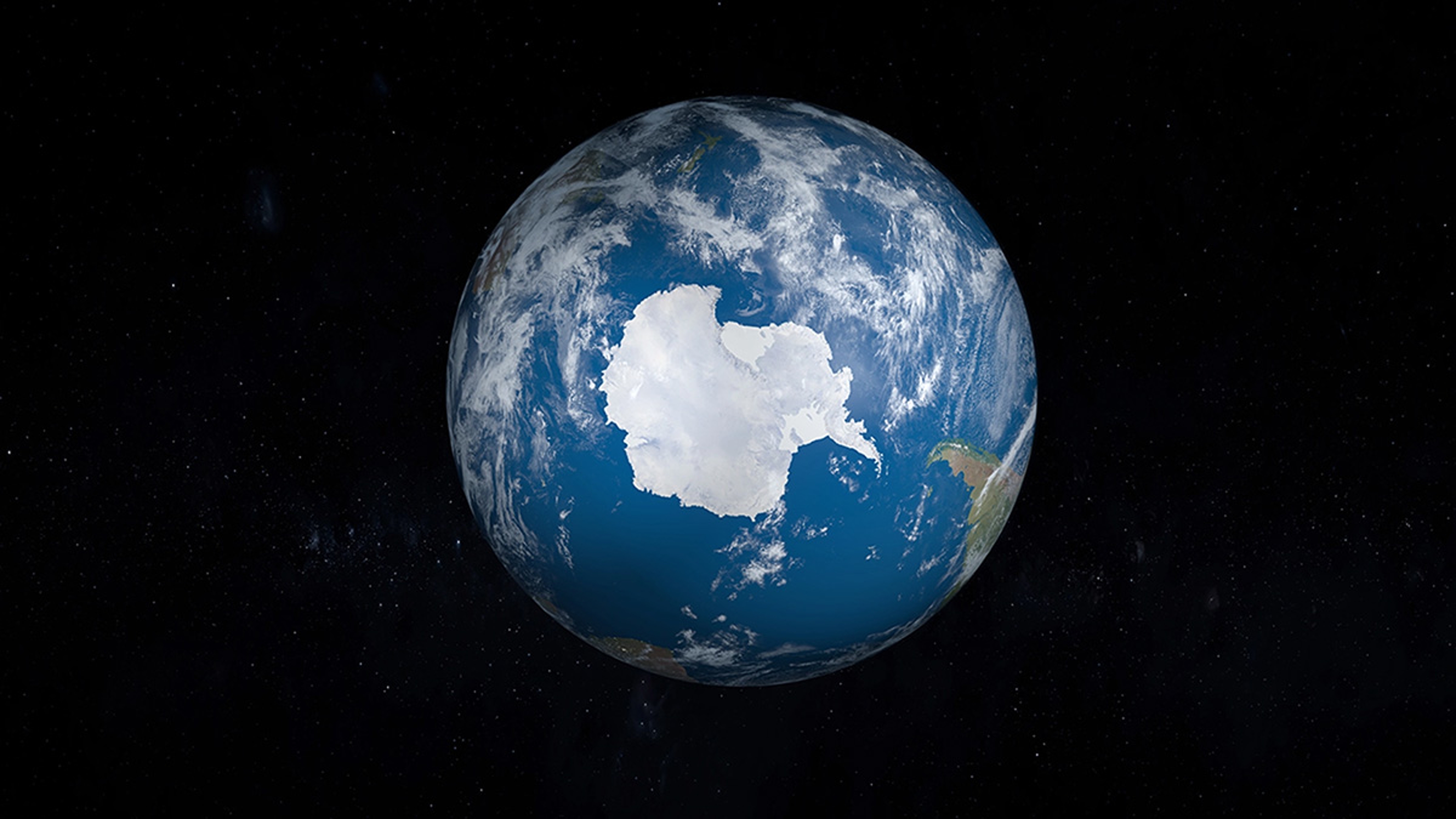Antarctica, from space.