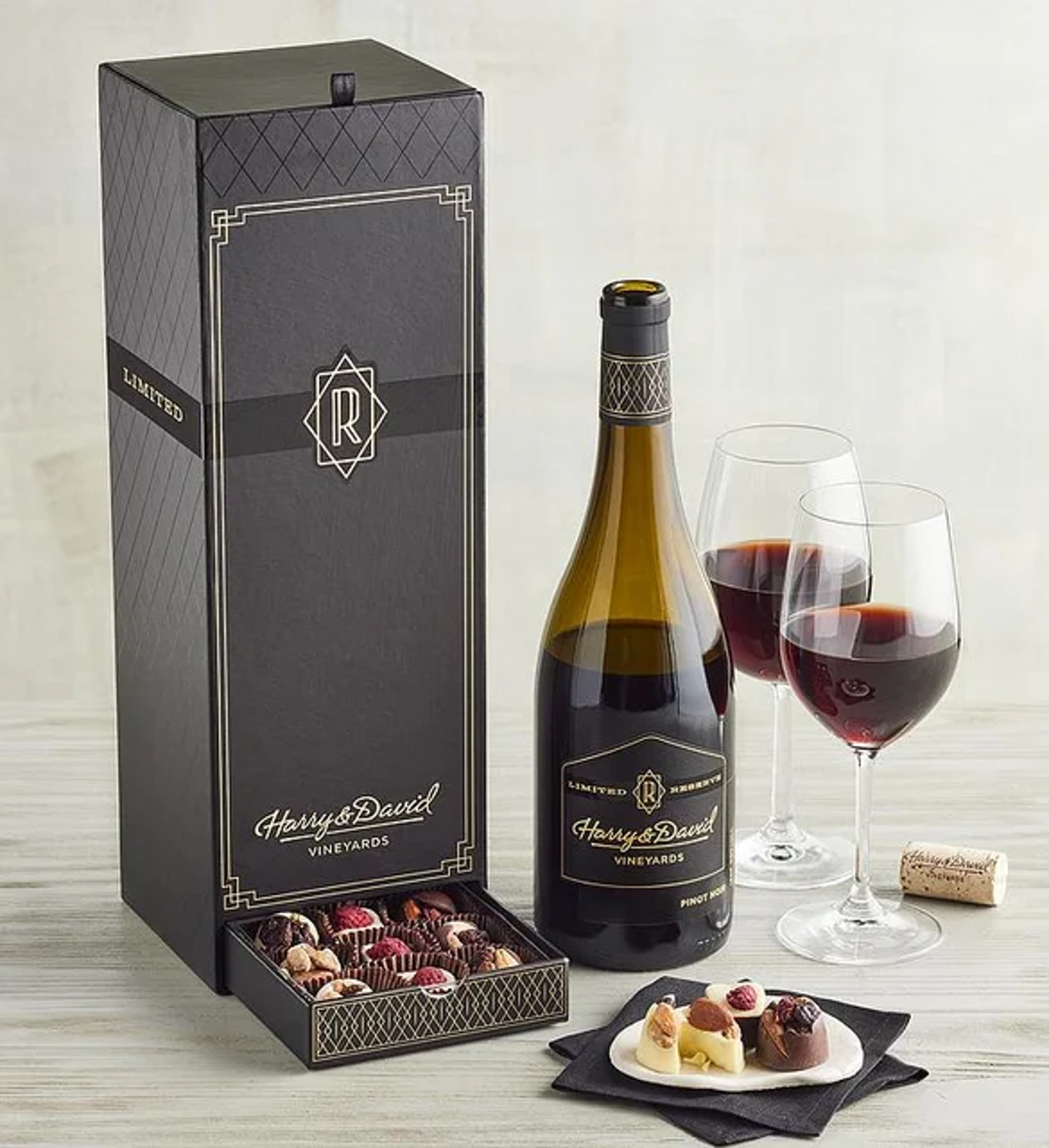 father in law gifts reserve pinot noir artisan belgian chocolate
