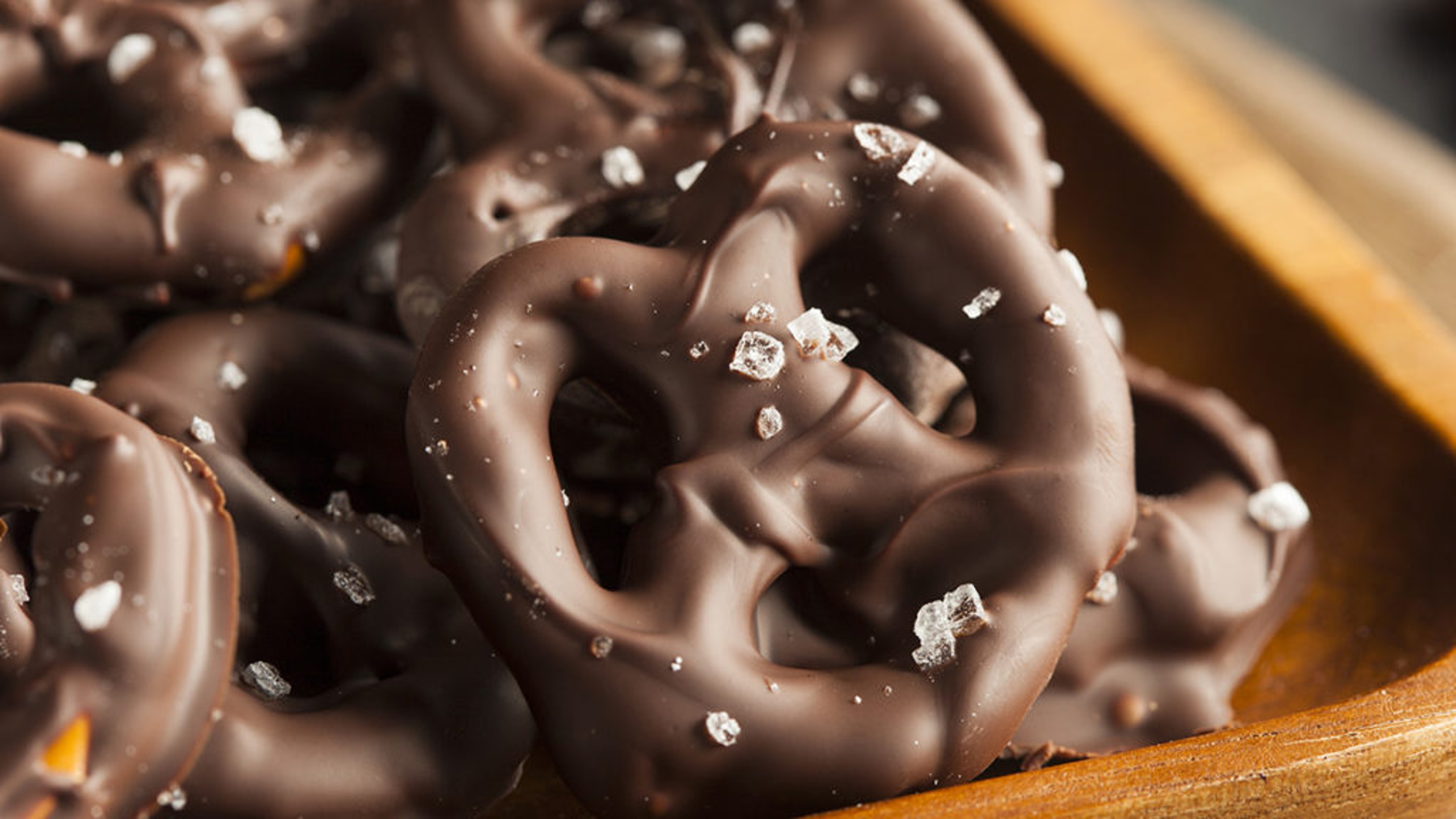 sweet and salty snacks chocolate covered pretzels