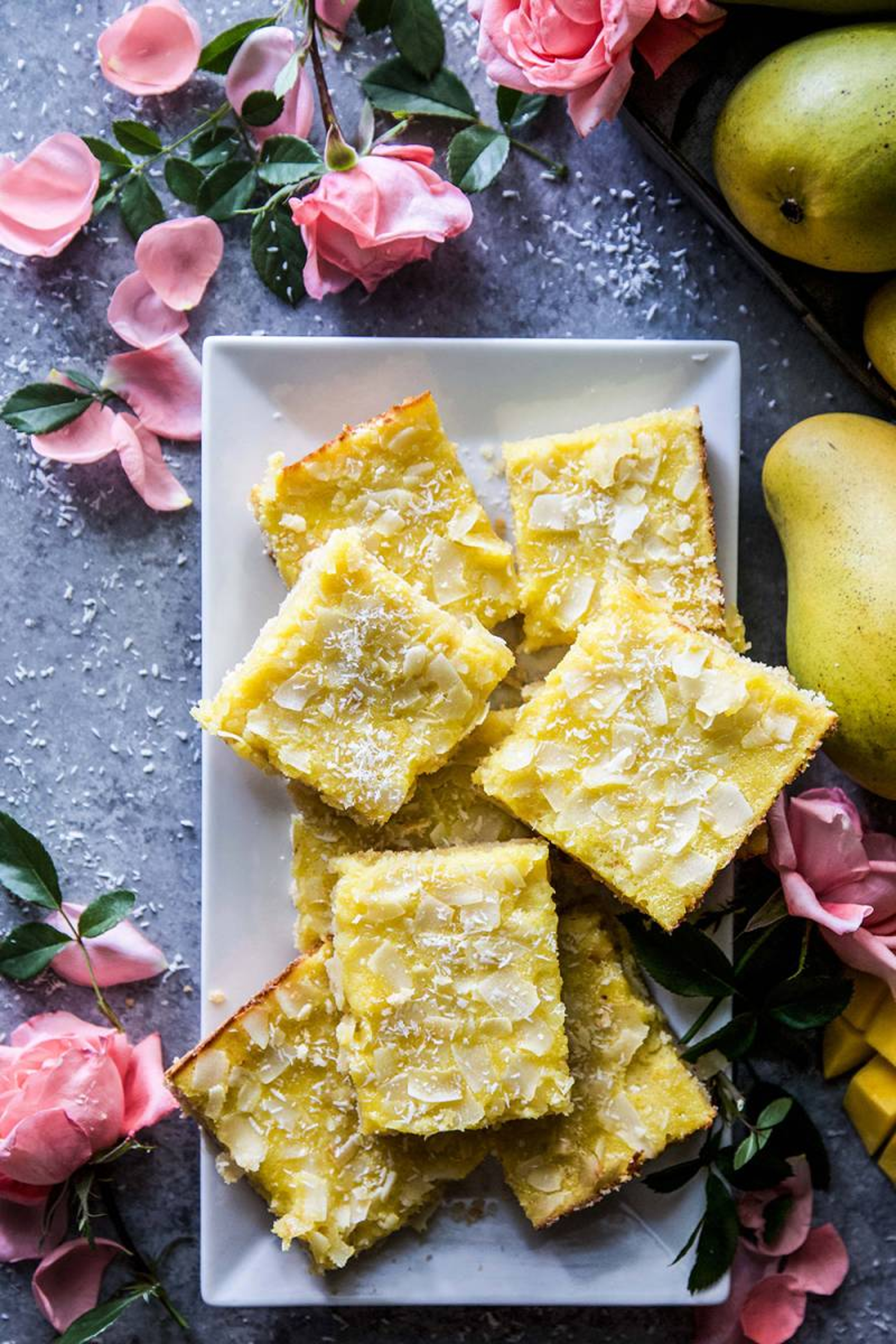 Article Cards Featured Image Mango Coconut Cookie Bars made with Harry & David Mangos