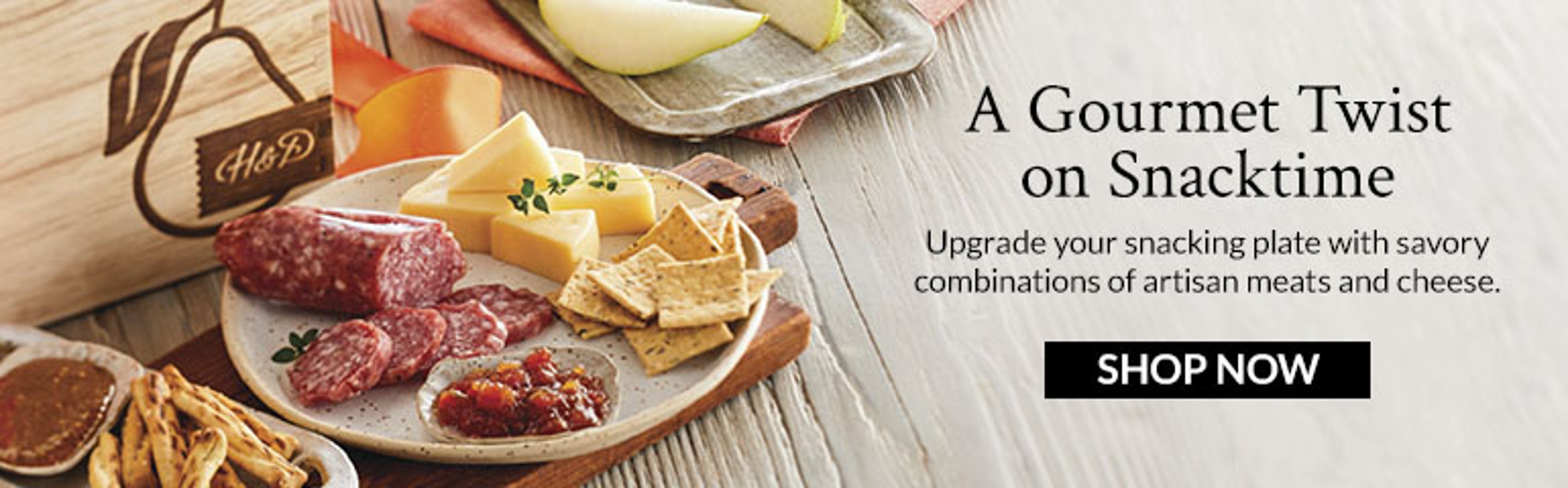 Twist on Snacktime Meat & Cheese Collection Banner ad