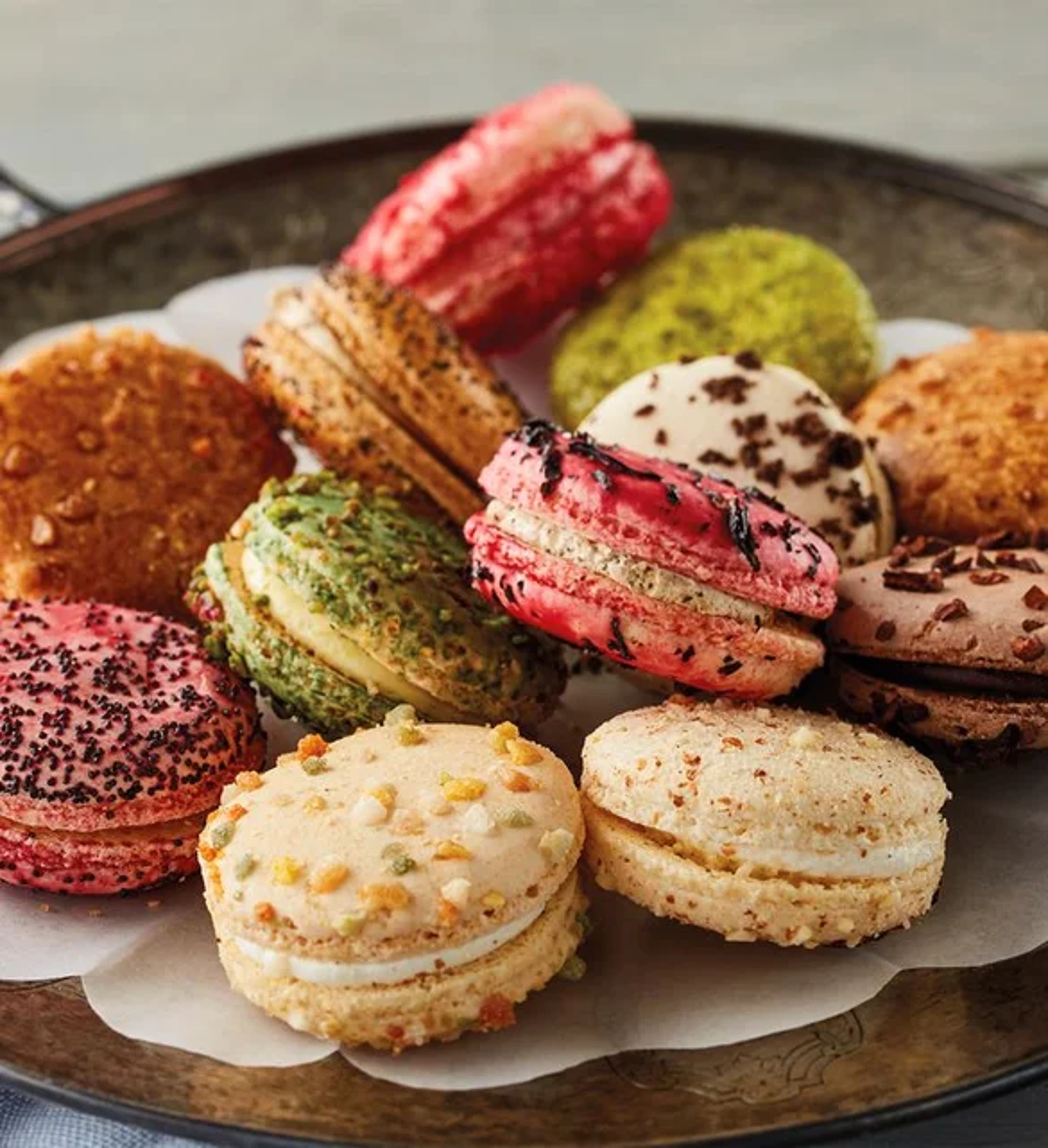 days of christmas french macarons