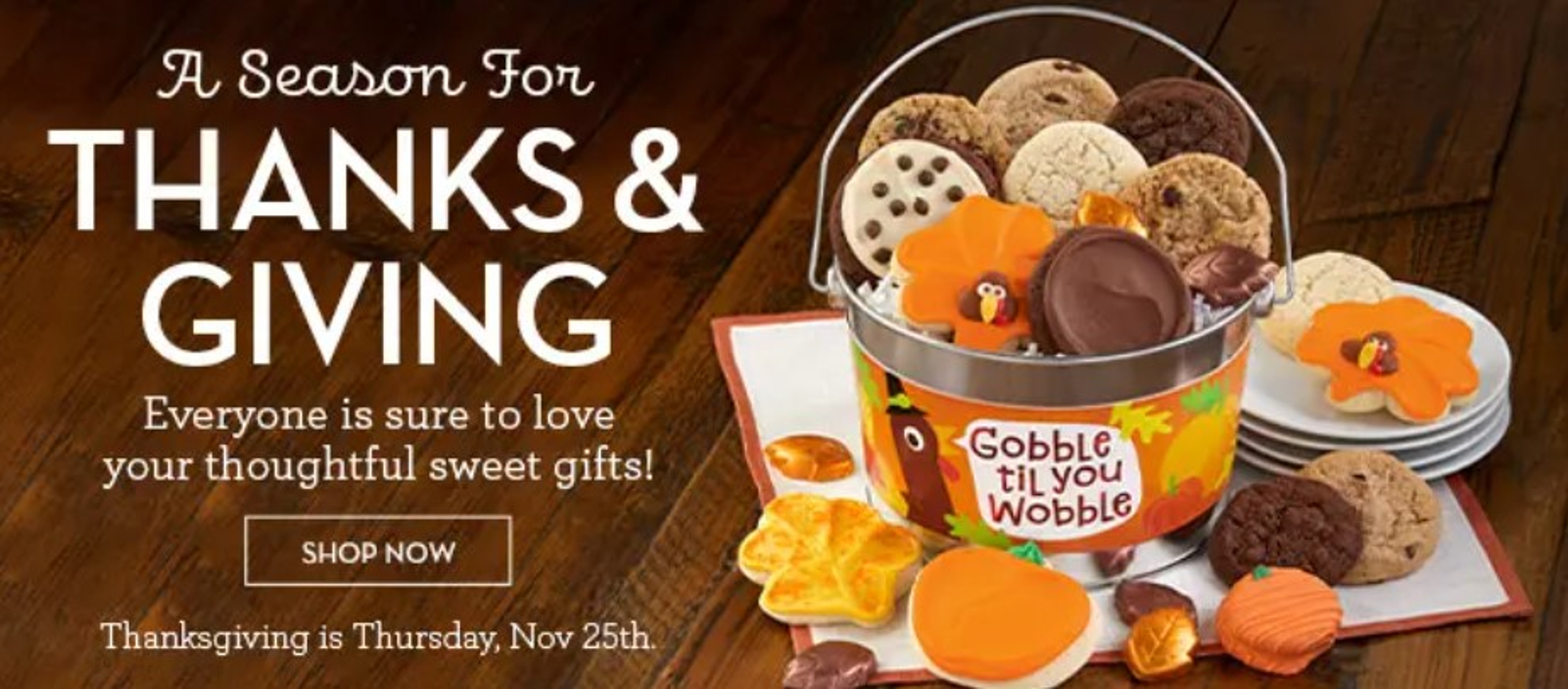 A Season For Thanks & Giving Thanksgiving Collection Banner Ad