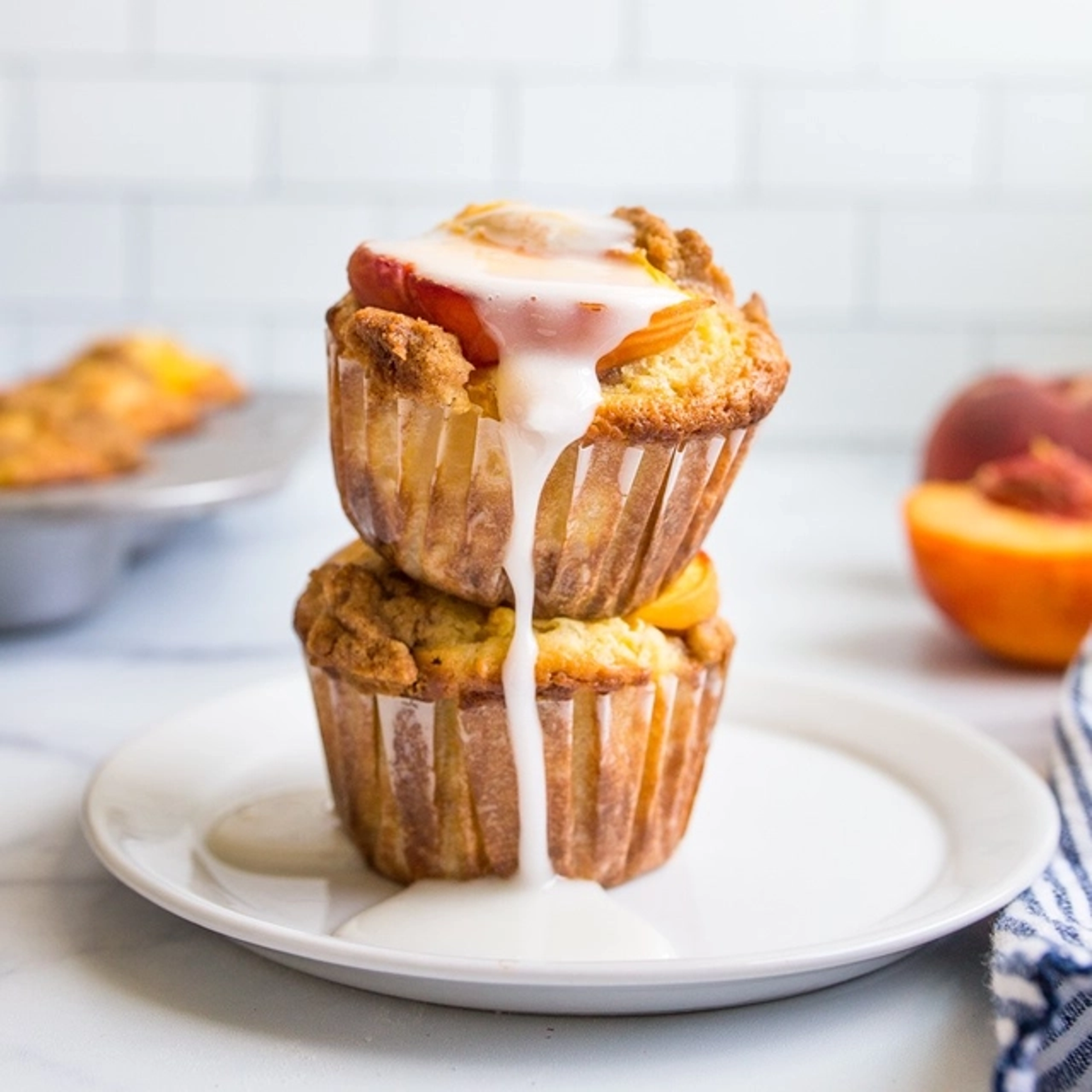 peach muffins recipe
