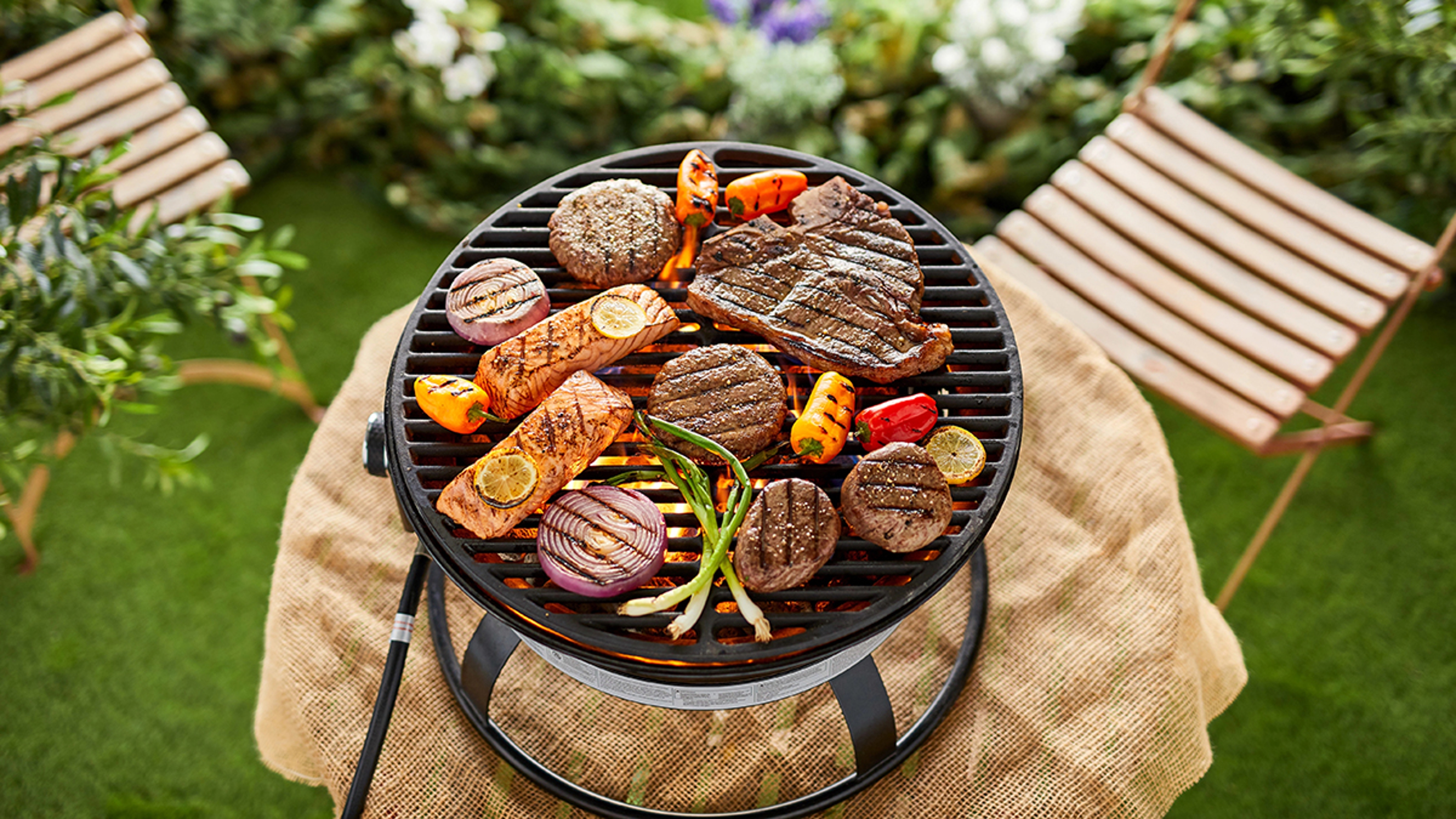 summer grilling outside grill