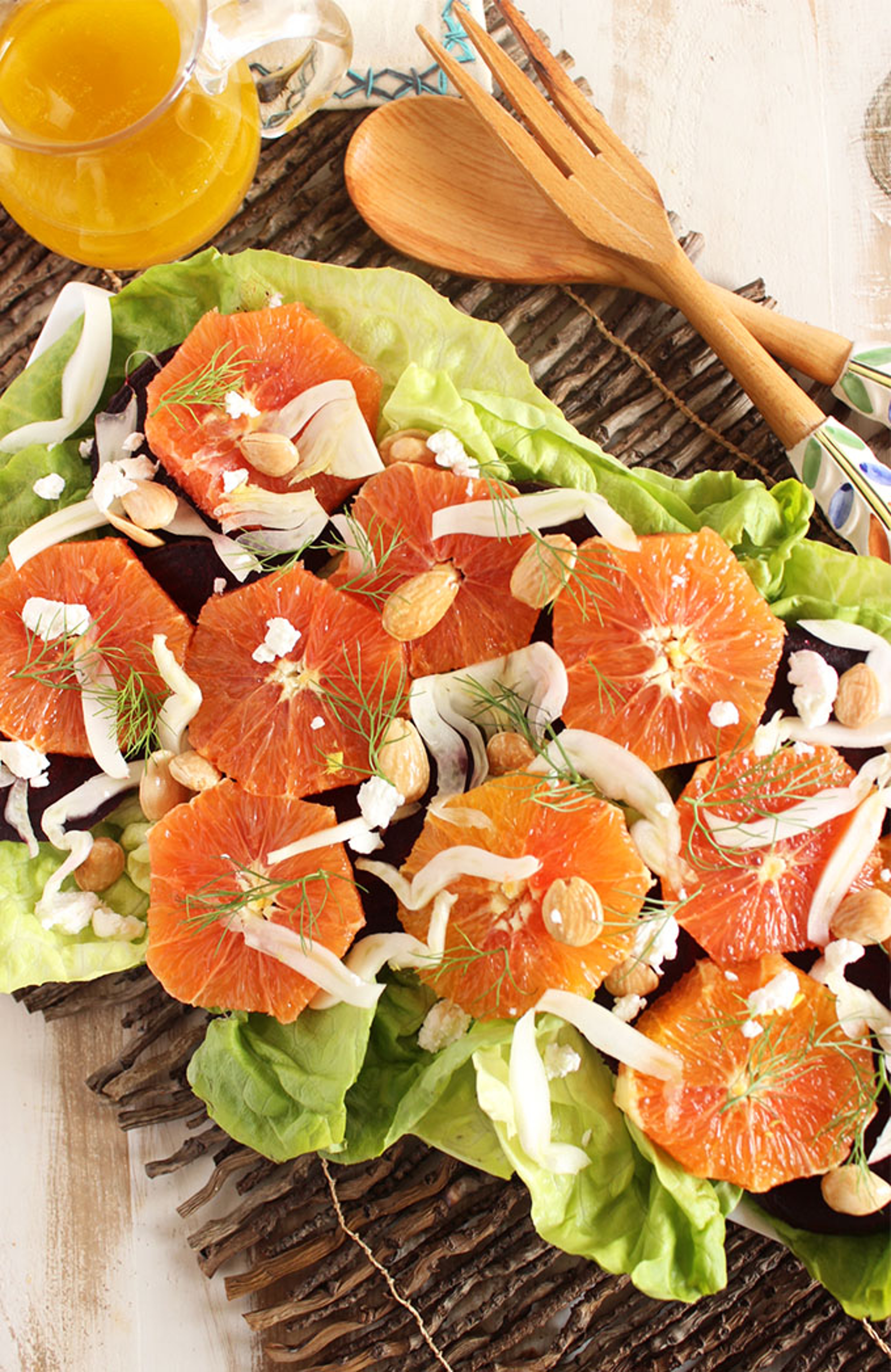 Article Cards Featured Image Table Set for Salad topped with oranges