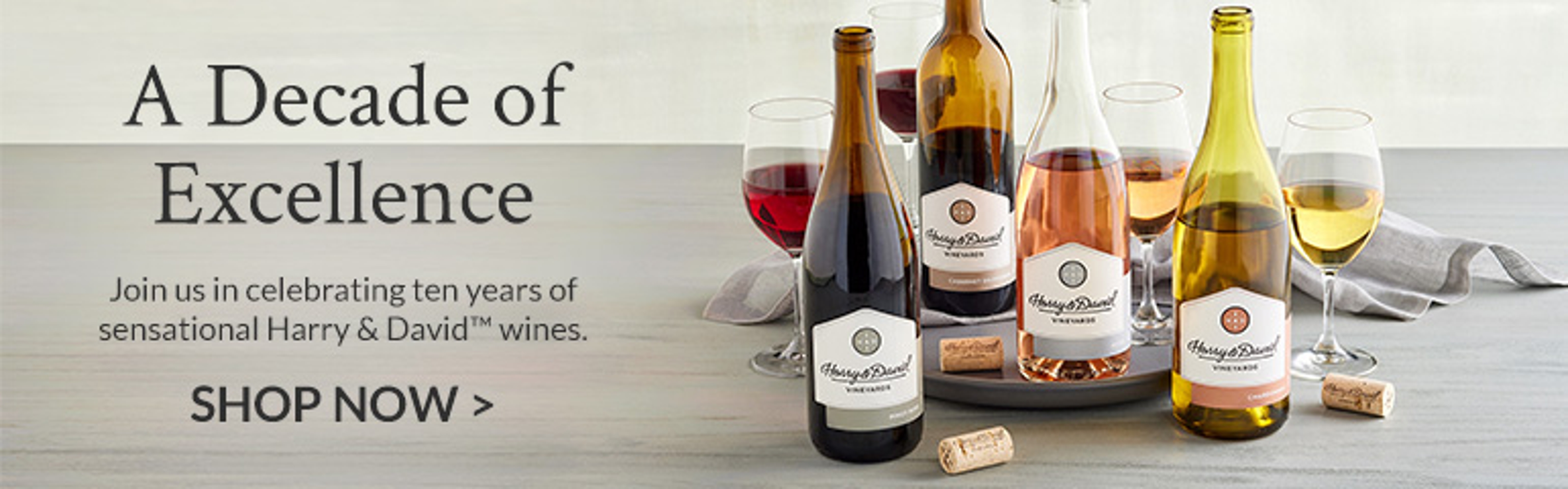 Harry & David Wine Collection Banner Ad