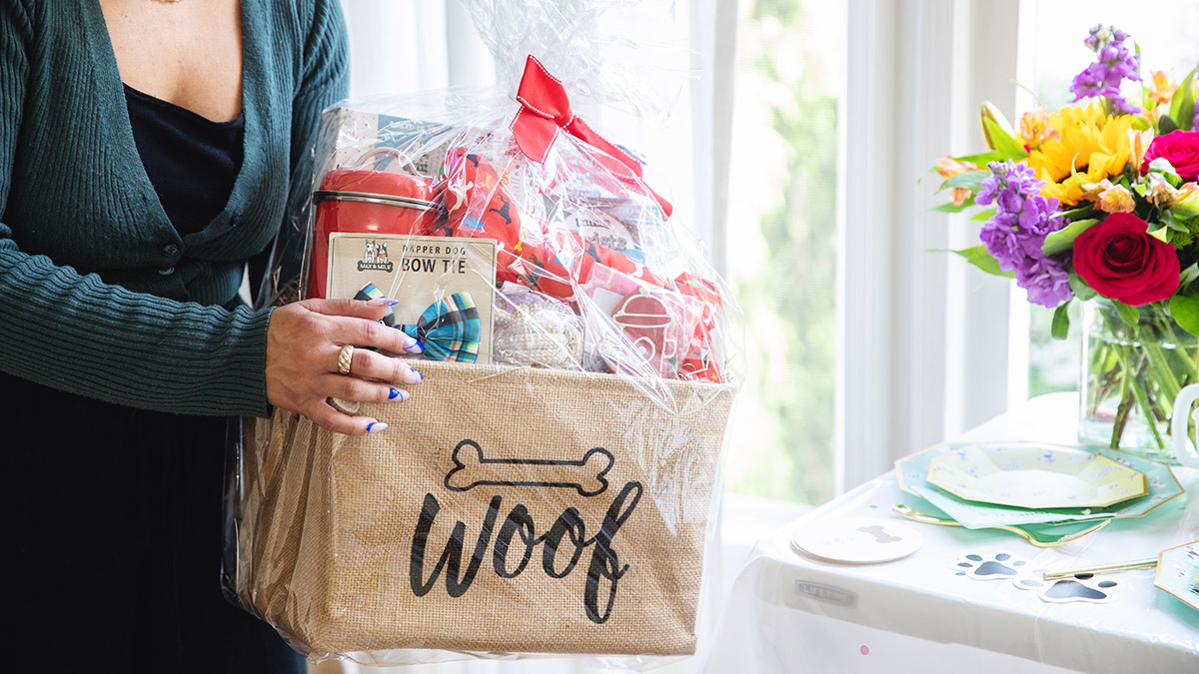 national dog day gift basket