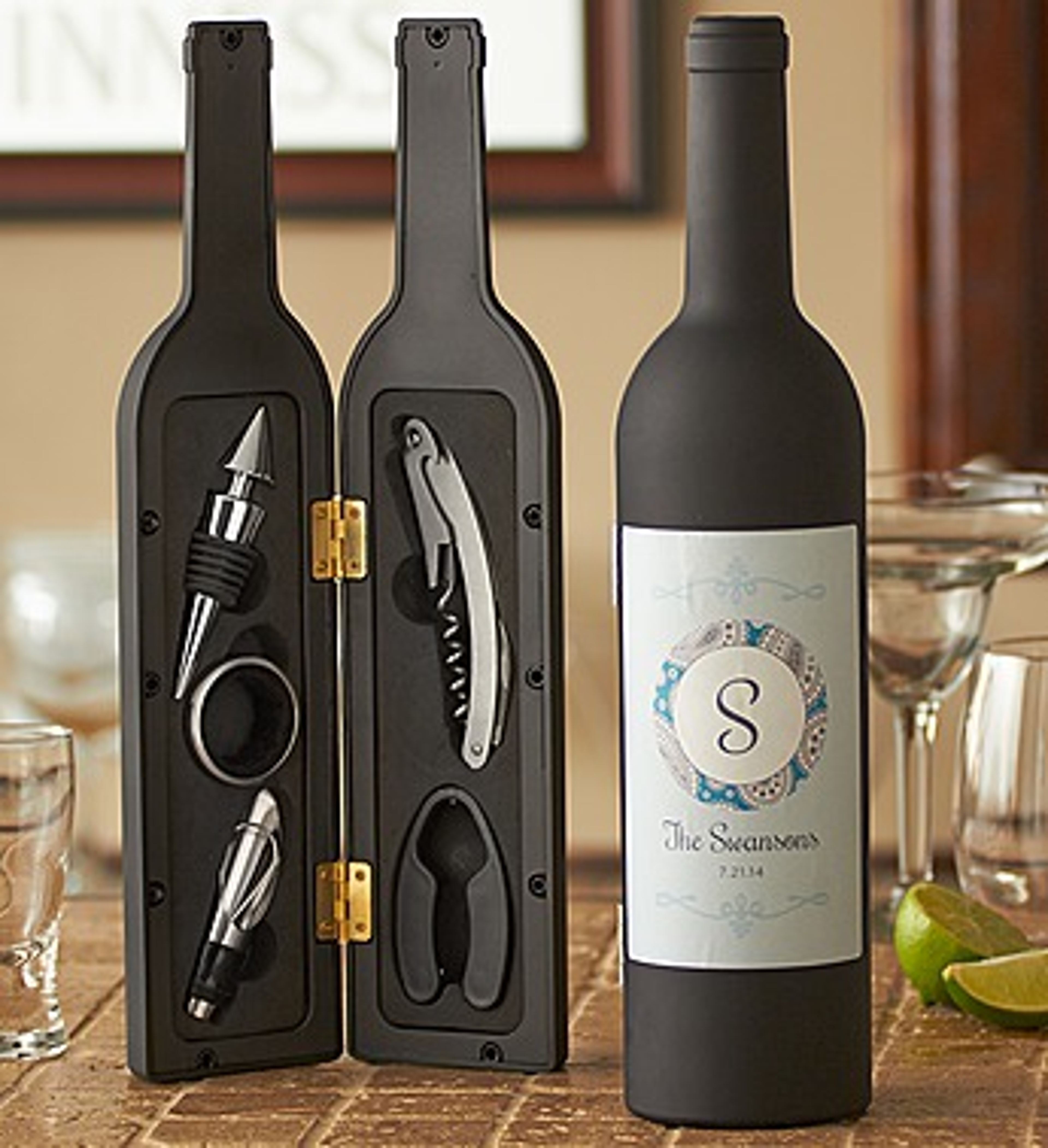 on the go wine tool kid personalized